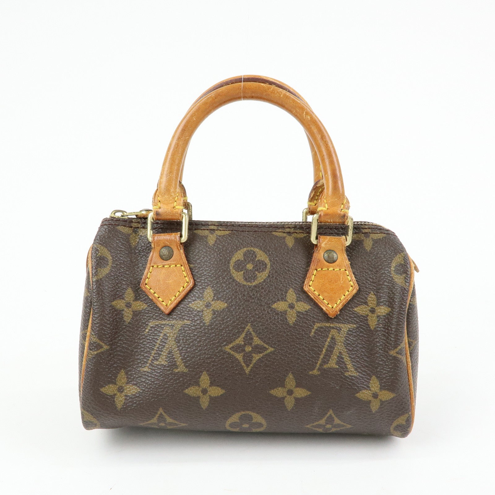 Louis Vuitton Monogram Canvas Mini Speedy Hand Bag Brown M41534