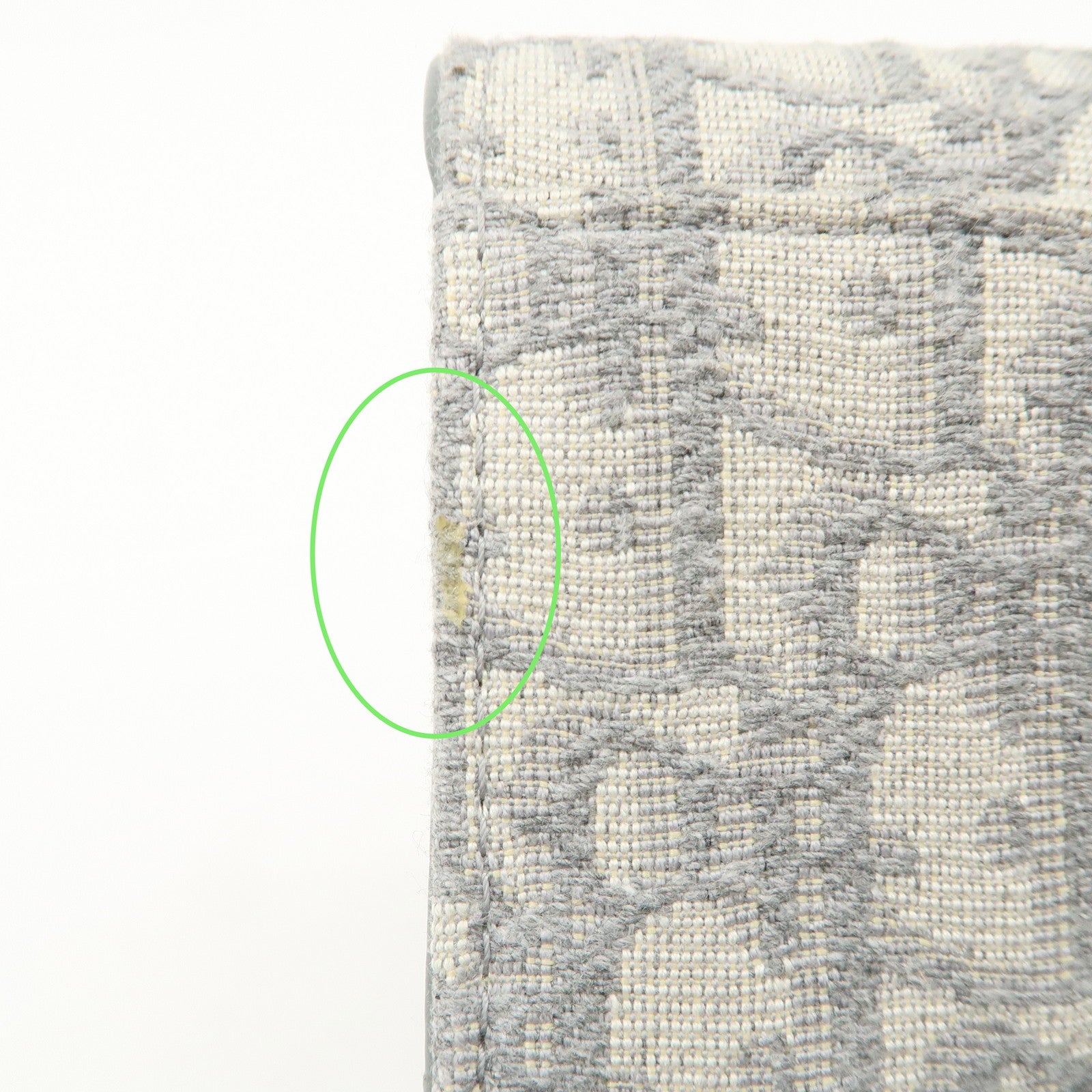 Christian Dior Oblique Jacquard Saddle Lotus Wallet Gray