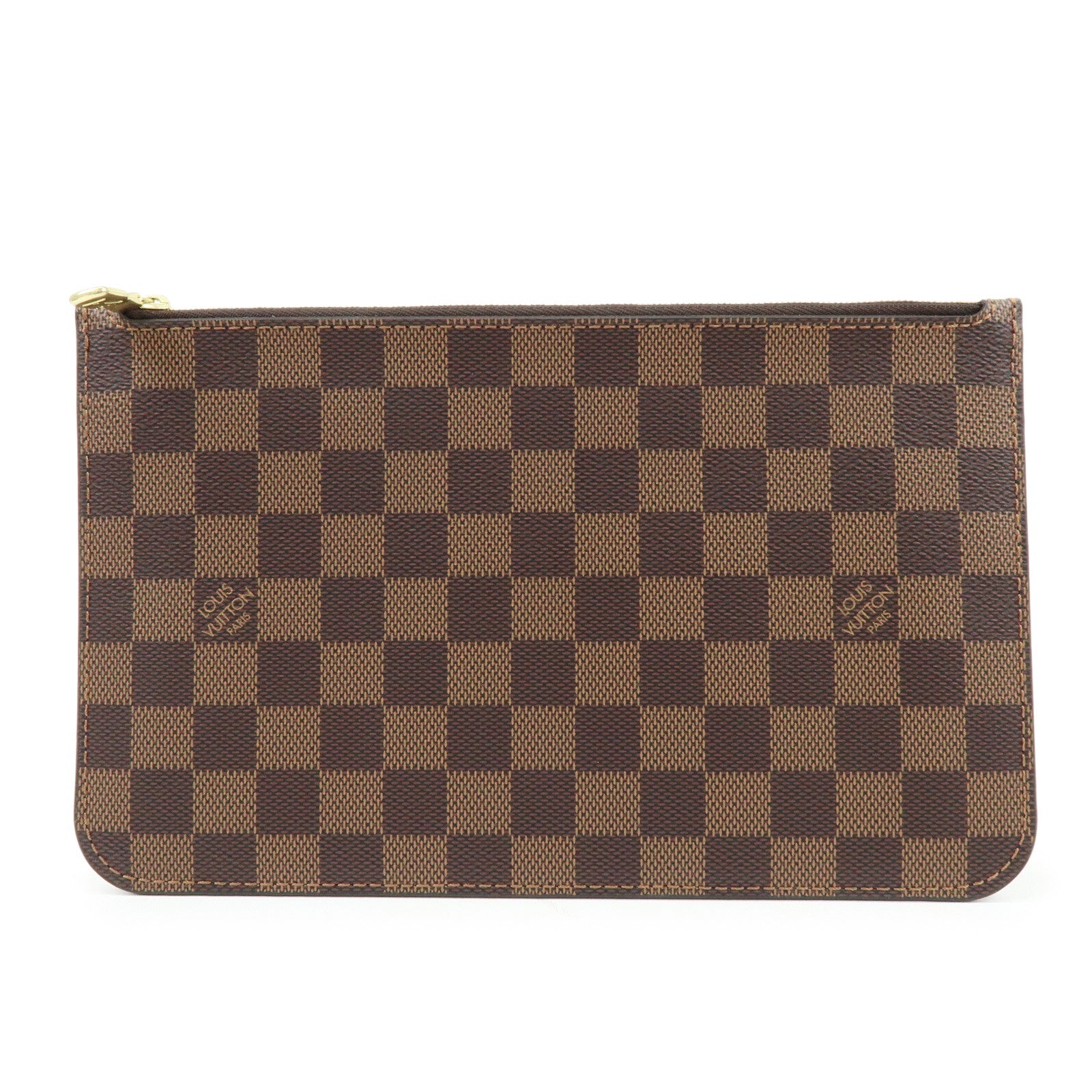Louis Vuitton Damier Canvas Pouch for Neverfull MM Ebene N41358