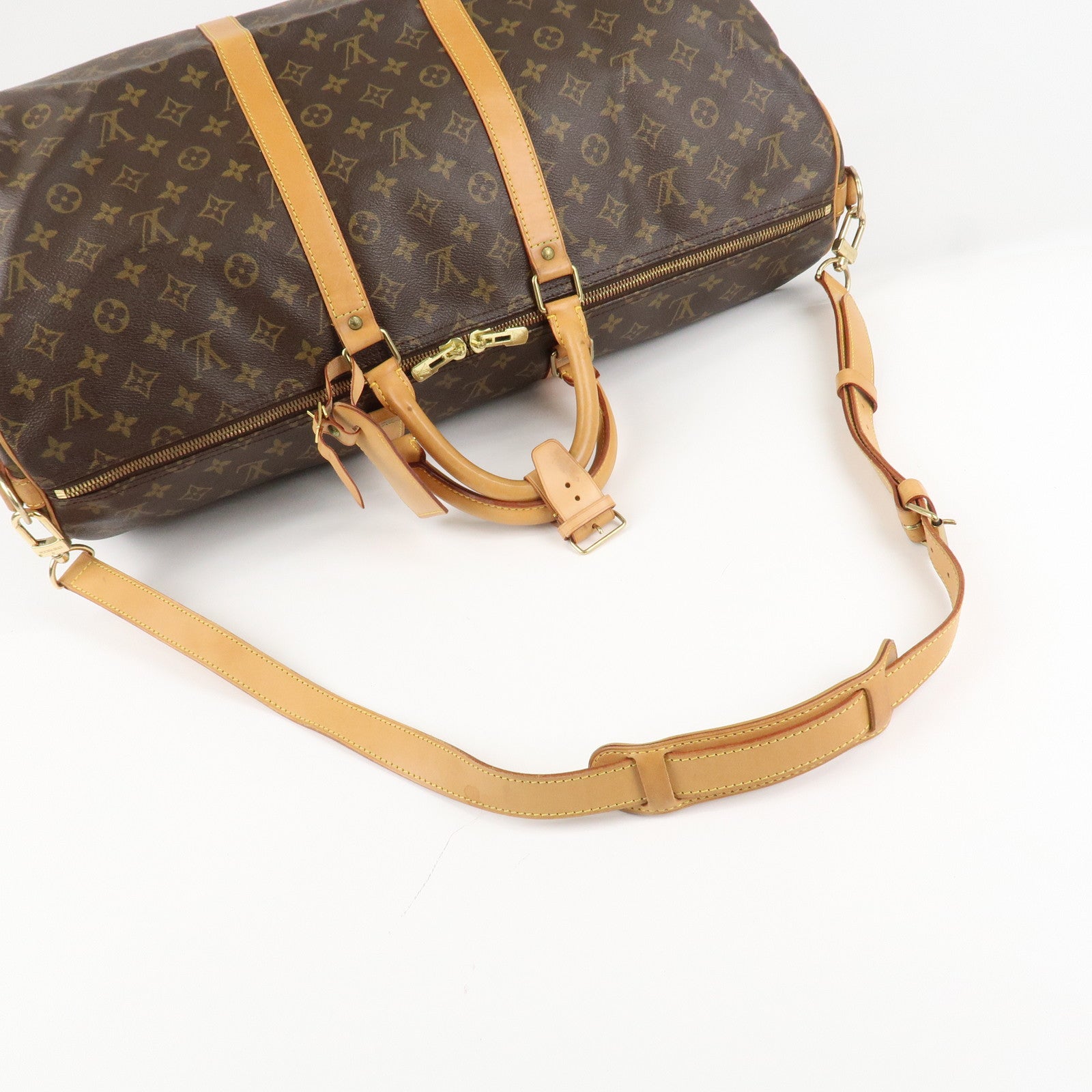 Louis Vuitton Monogram Keep All Bandouliere 55 Boston Bag M41414 Used