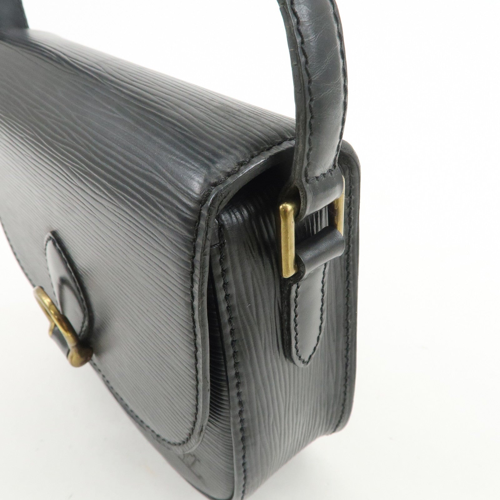 Louis Vuitton Epi Mini Saint Cloud Shoulder Bag Noir Black M52212