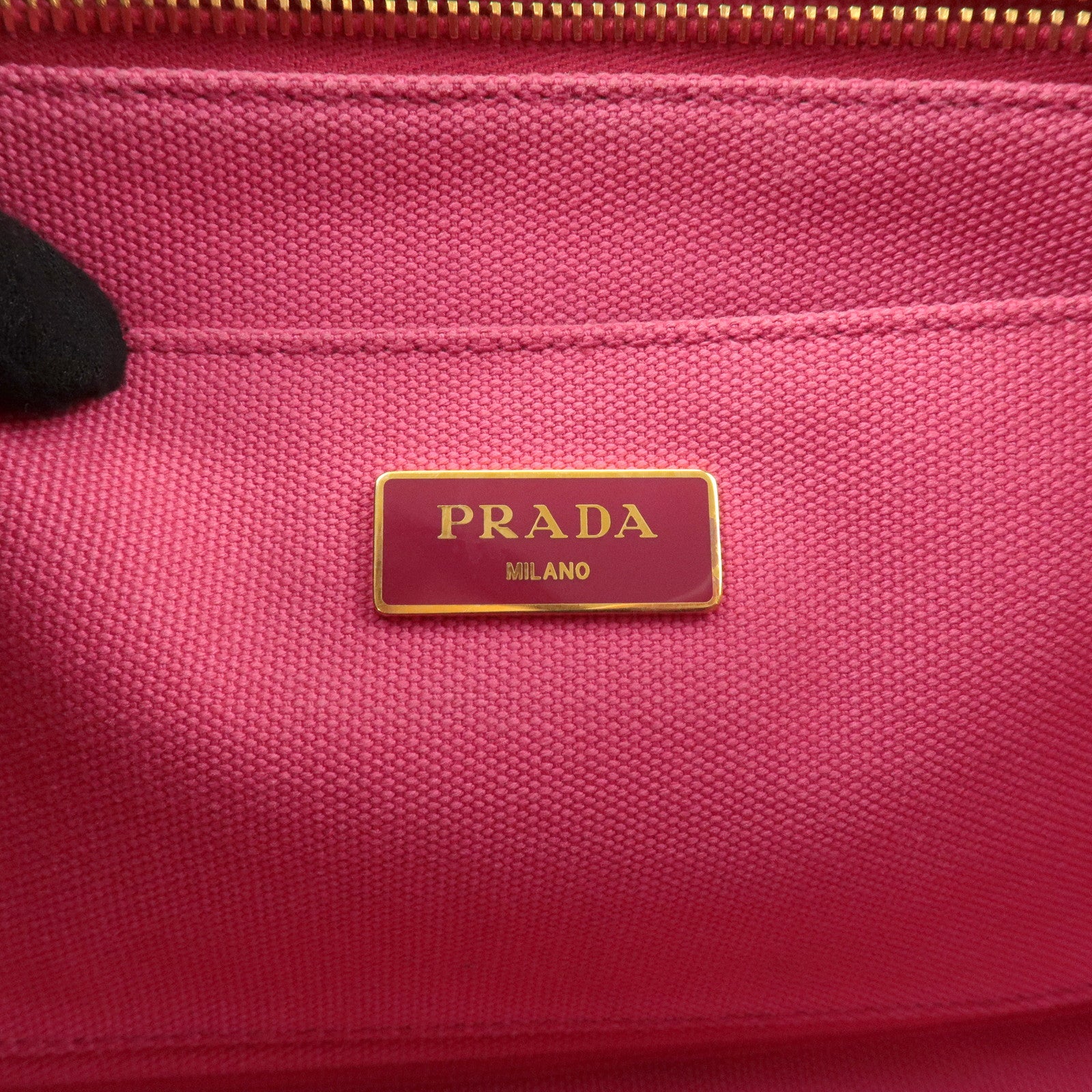 PRADA Canapa Mini Canvas 2Way Hand Bag Shoulder Bag Pink 1BG439 Used