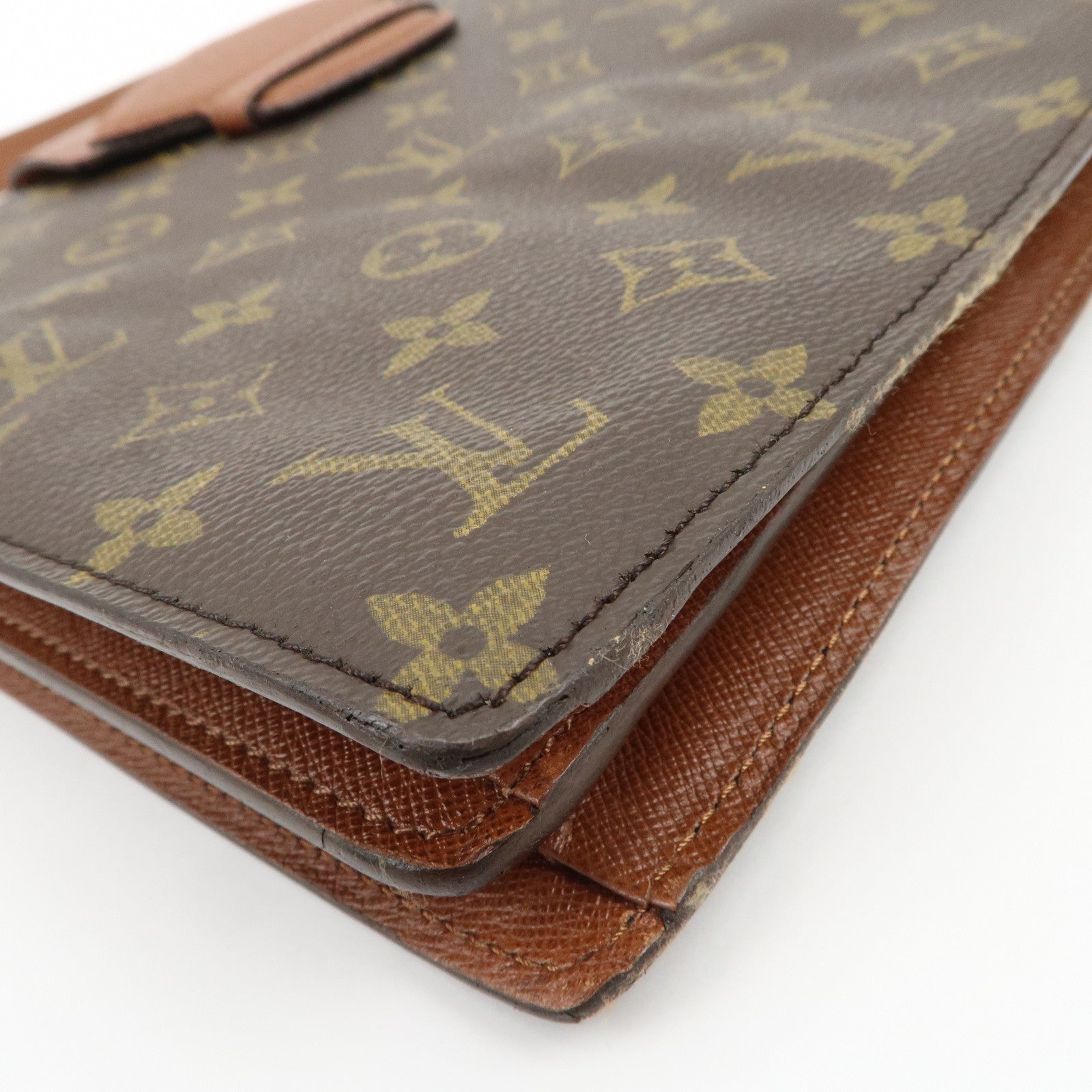 Louis Vuitton Monogram Courcelles Shoulder Bag Brown M51375