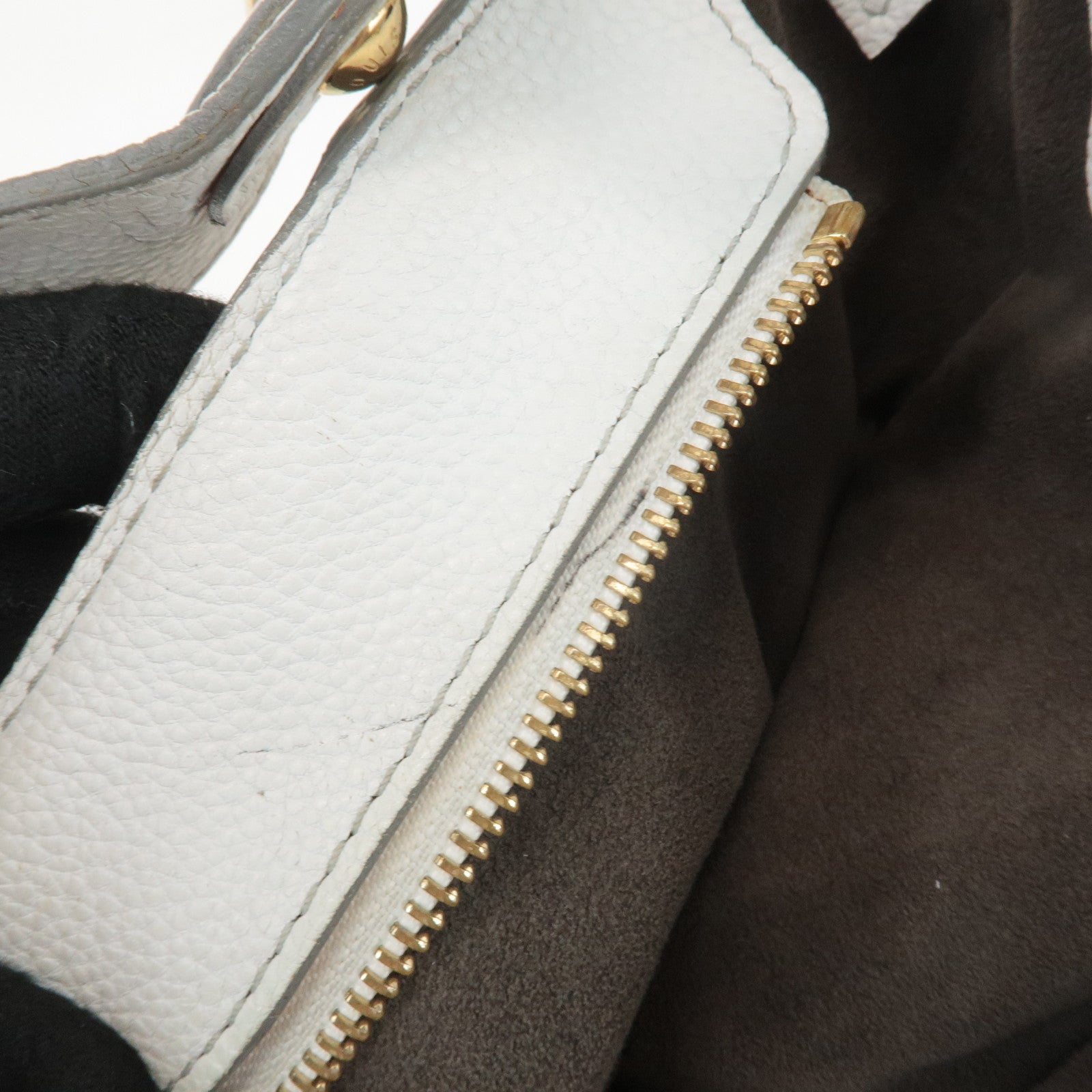 Louis Vuitton Monogram Mahina Solar PM Hand Bag Blanc M93126 Used