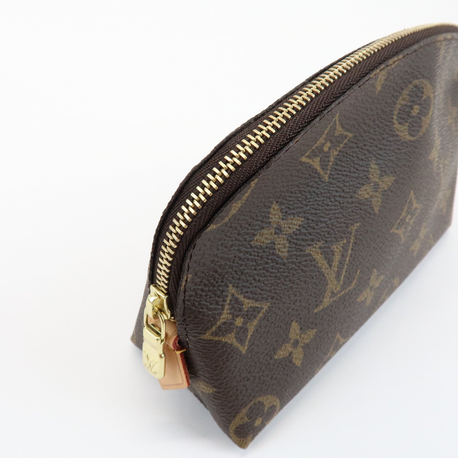 Louis Vuitton Monogram Pochette Cosmetic Pouch Brown M47515