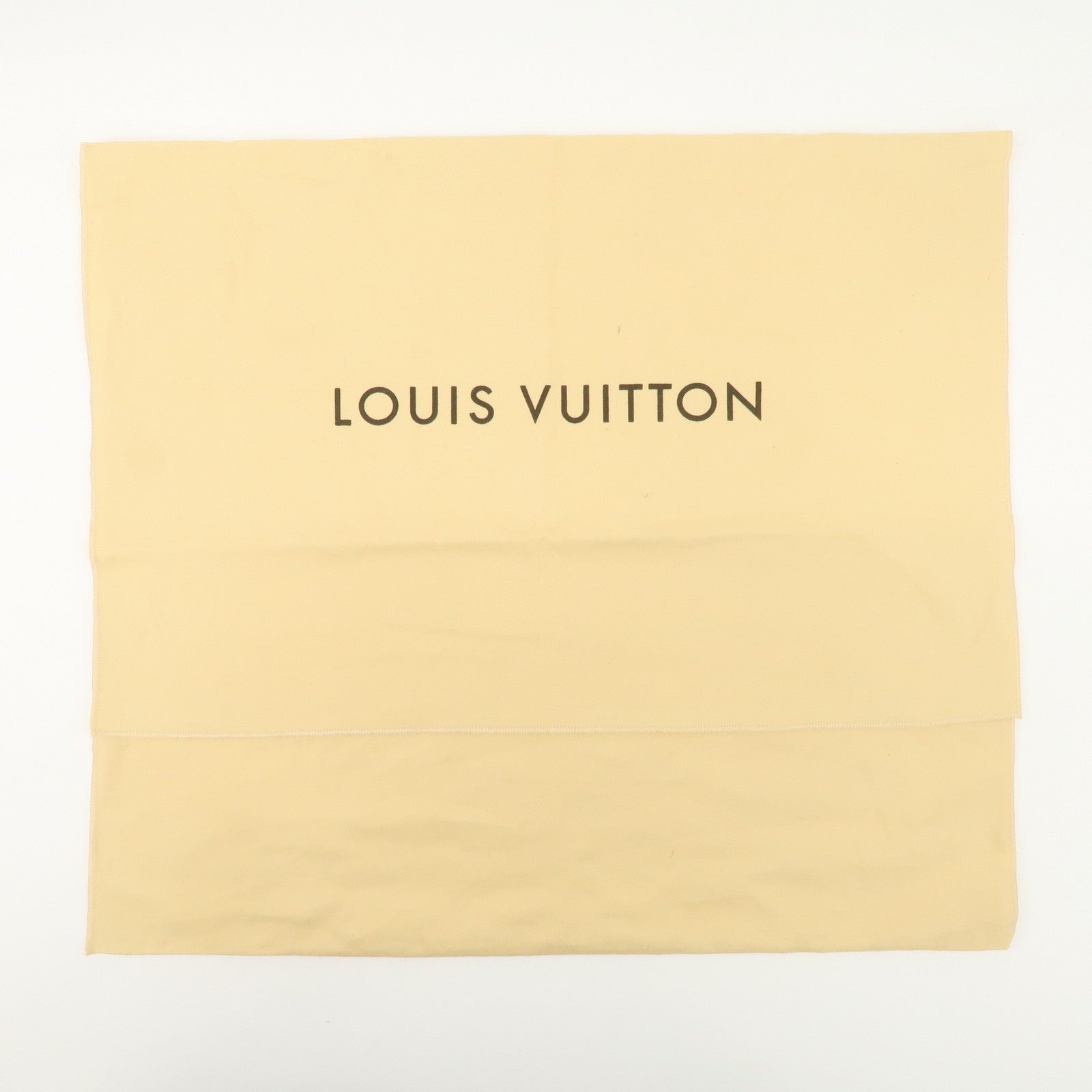 Louis Vuitton LV Logo Set Of 12 Dust Bag Storage Bag Flap Style Beige Used