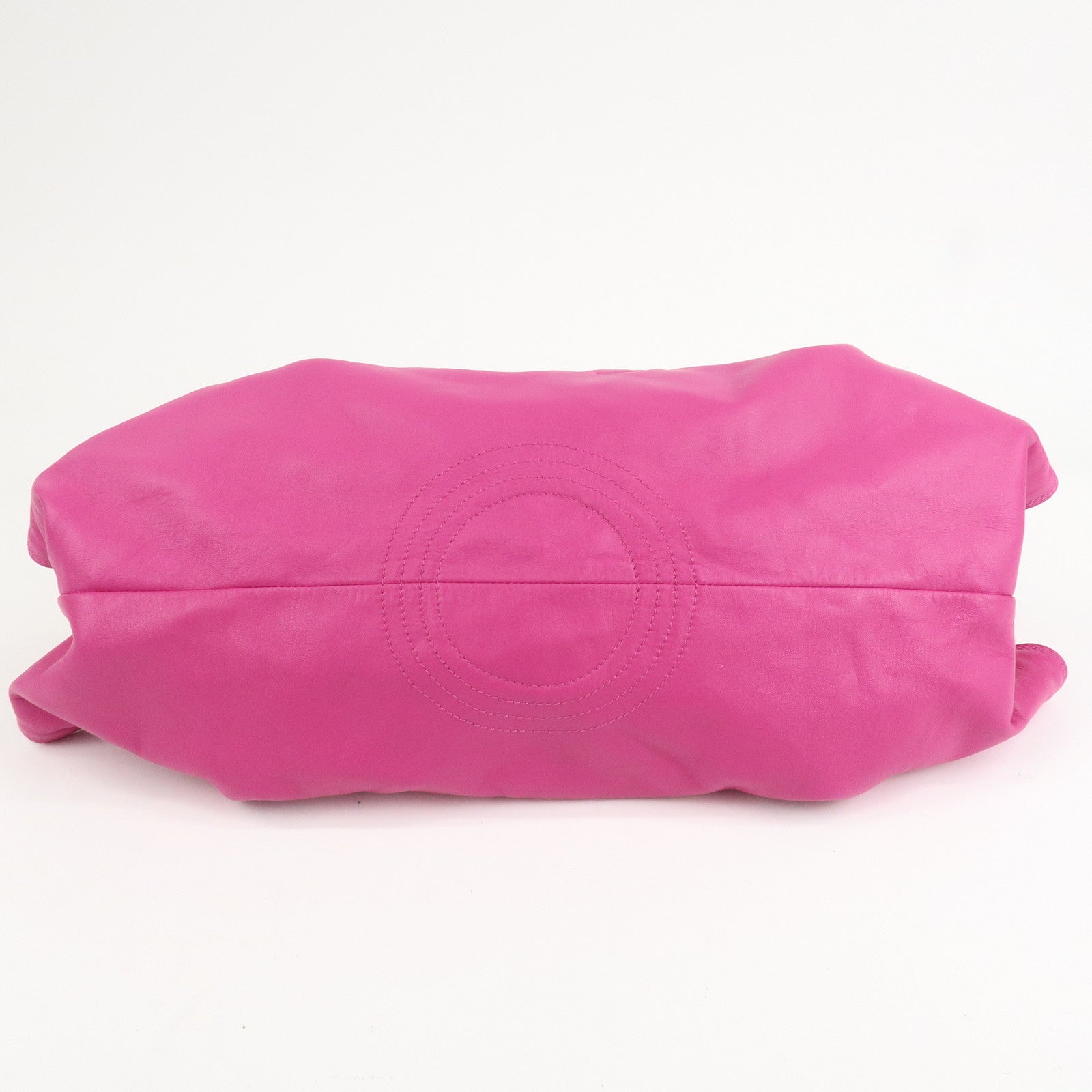 LOEWE Anagram Nappa Aire Leather Hand Bag Tote Bag Fuchsia Pink