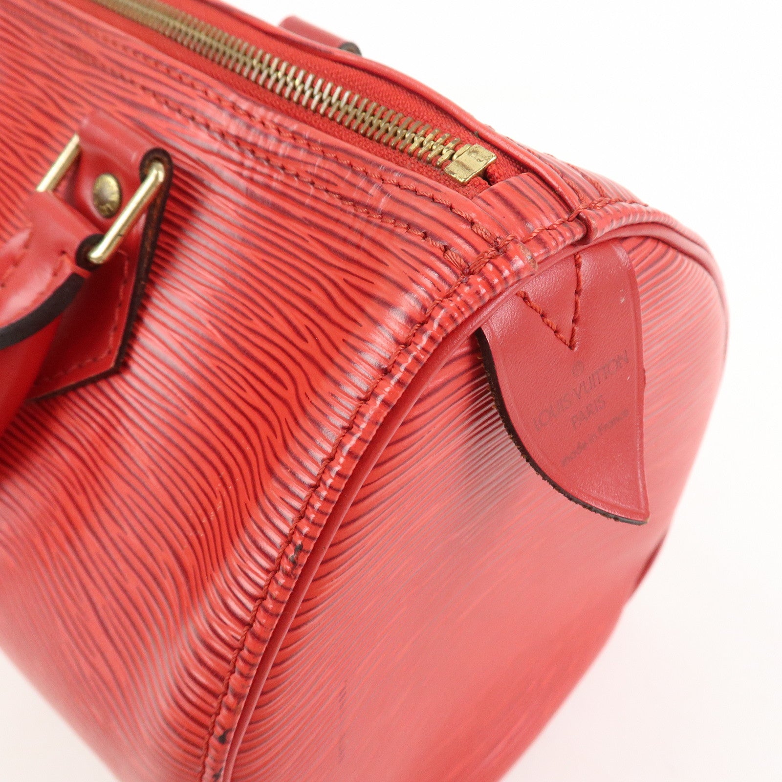 Louis Vuitton Epi Speedy 25 Hand Bag Castilian Red M43017