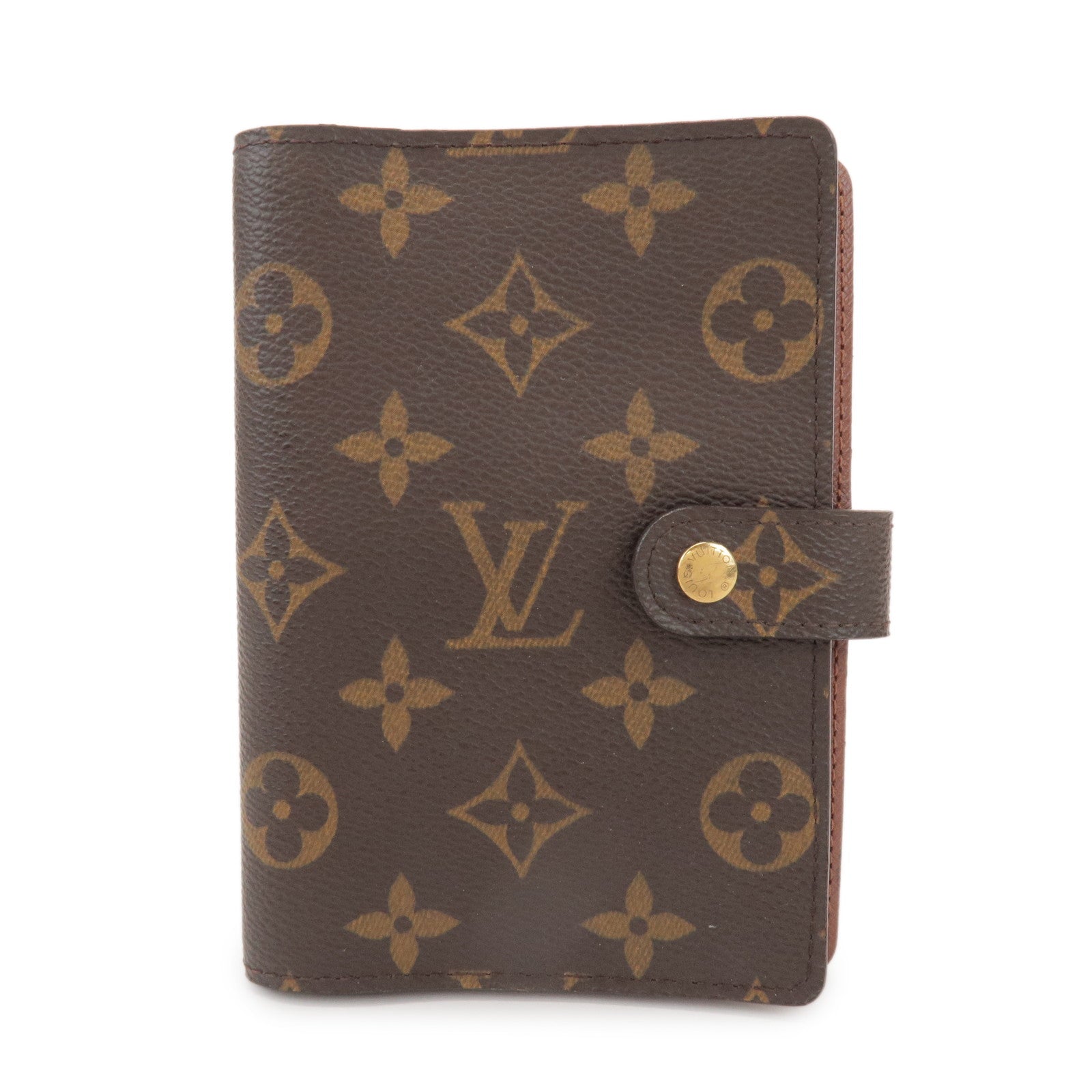 Louis Vuitton Monogram Agenda PM Planner Cover Brown R20005