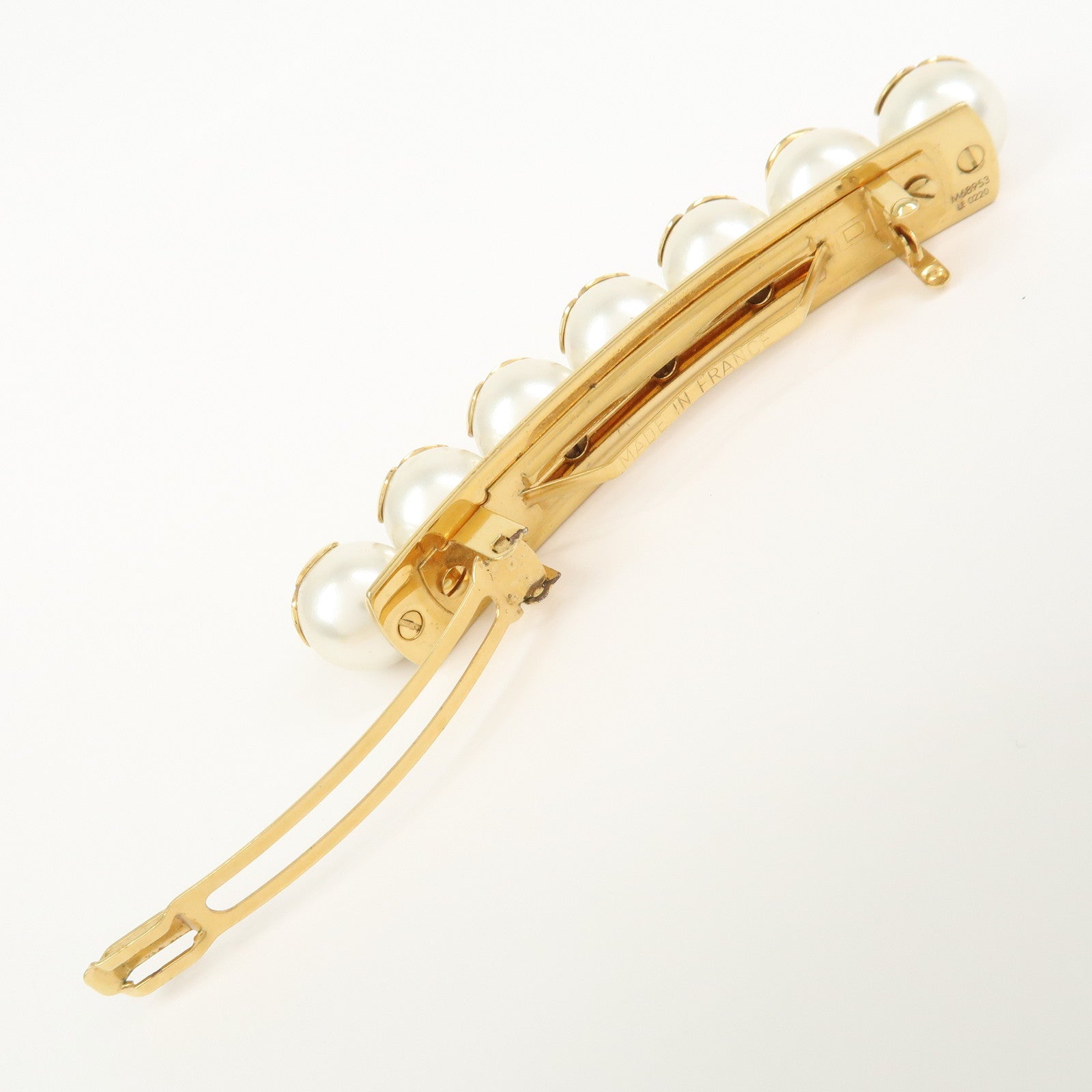 Louis Vuitton Be Mindful Artificial Pearl Barrette Hair Clip M68953