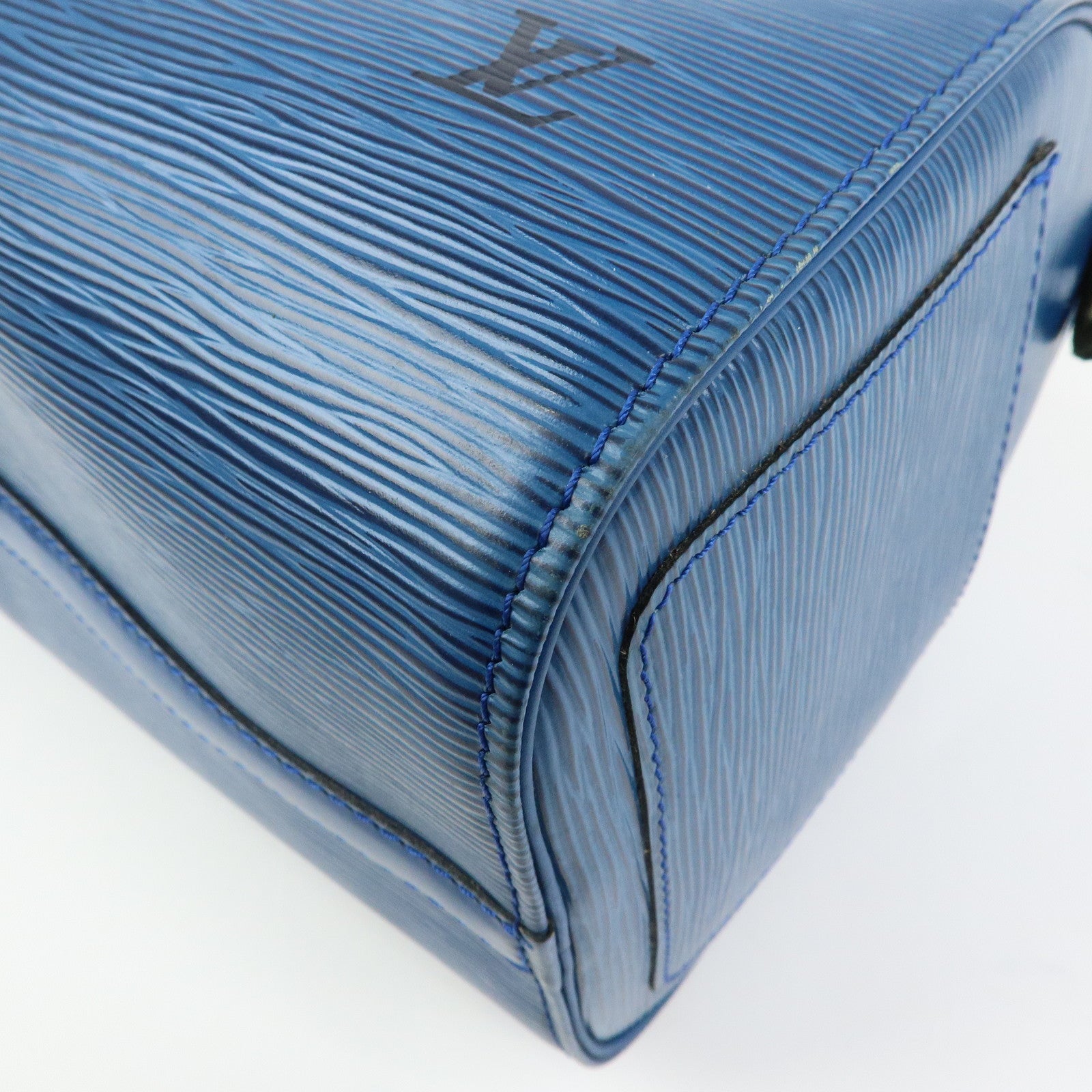 Louis Vuitton Epi Speedy 25 Hand Bag Boston Bag Toledo Blue M43015