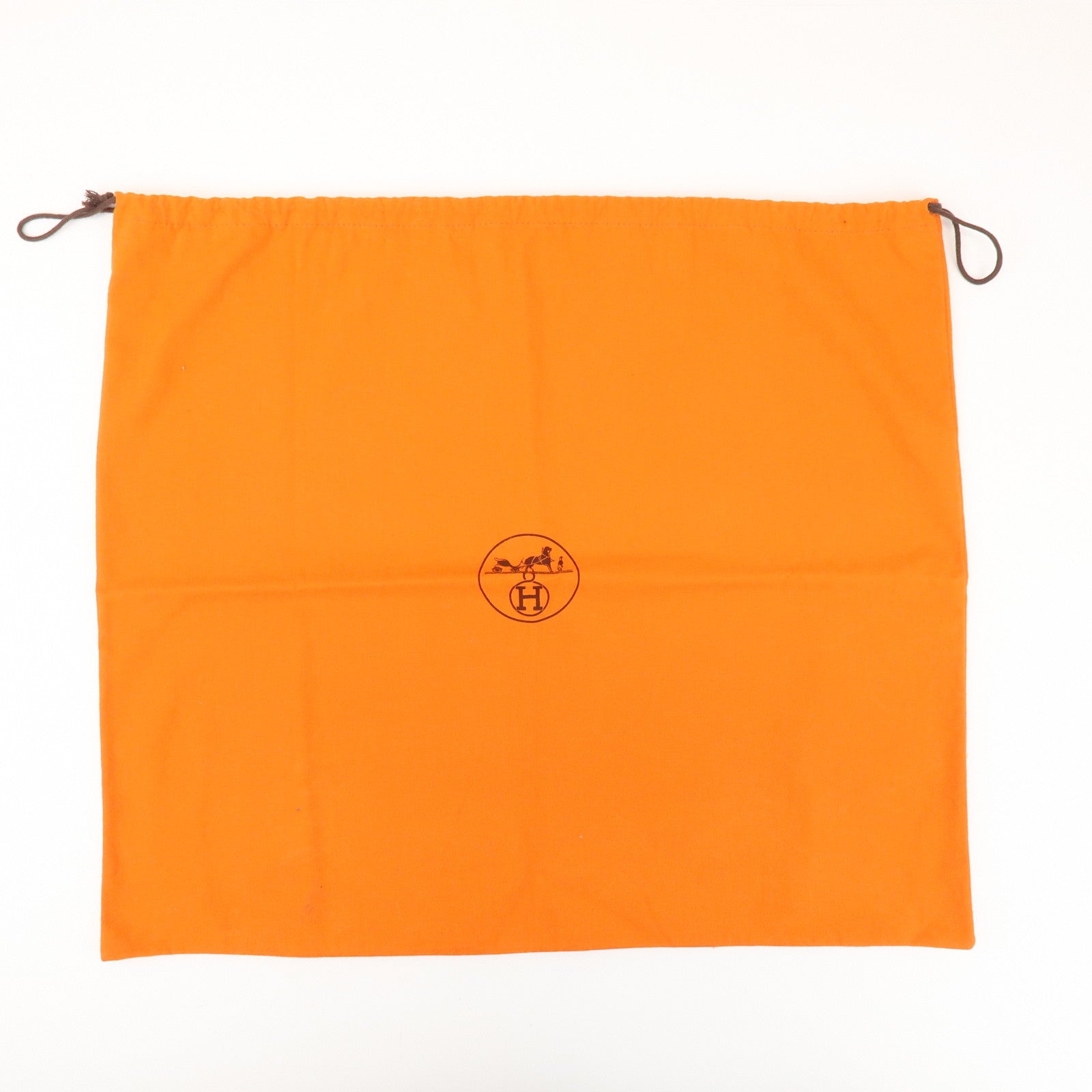 HERMES Set of 9 Dust Bag Storage Bag Drawstring Orange