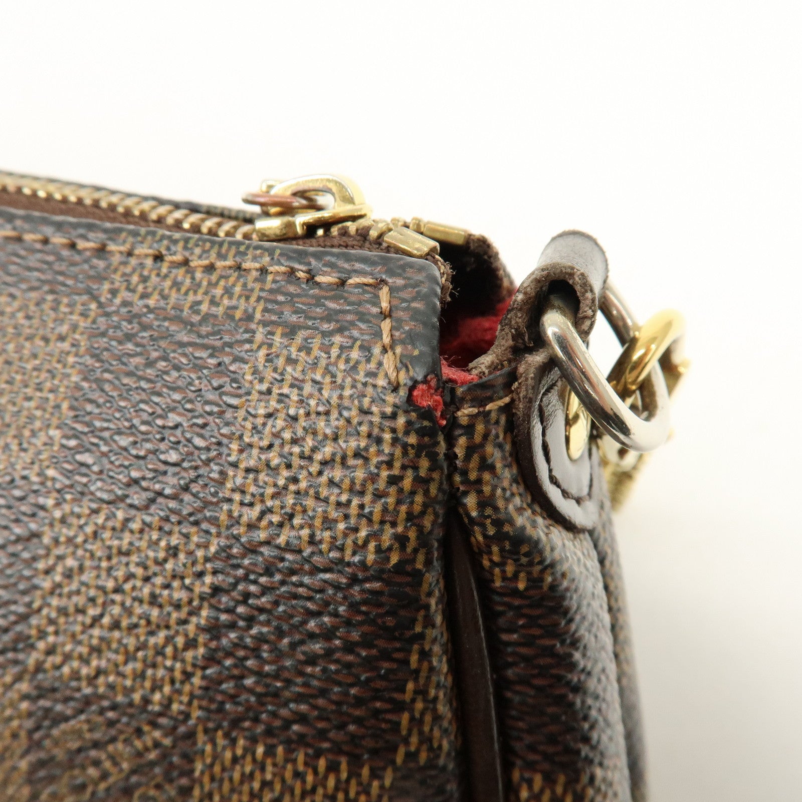 Louis Vuitton Damier Eva 2Way Hand Shoulder Bag Damier Ebene N55213