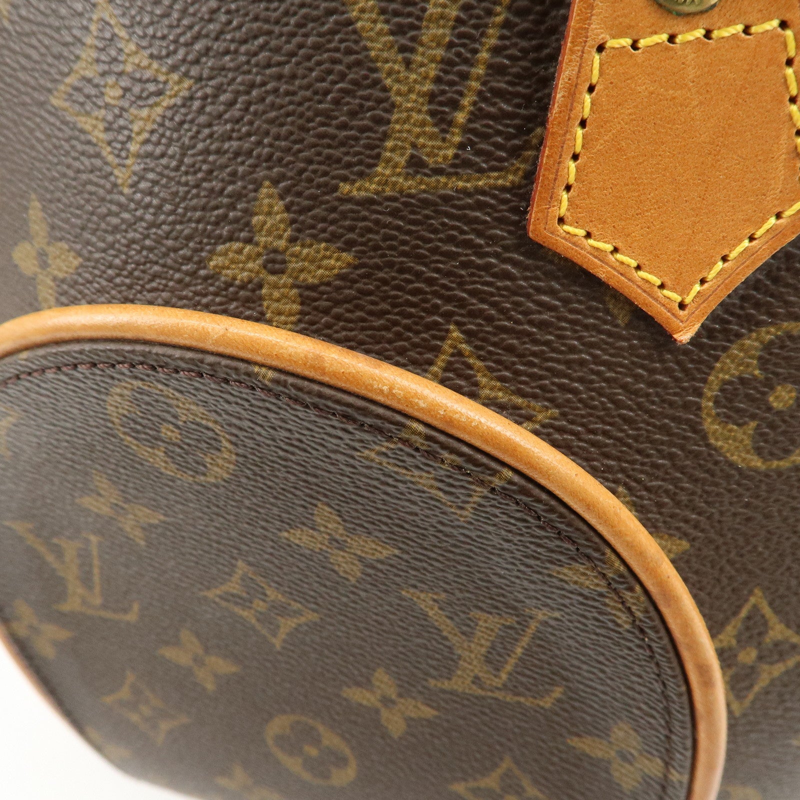 Louis Vuitton Monogram Ellipse PM Hand Bag Brown M51127 Used