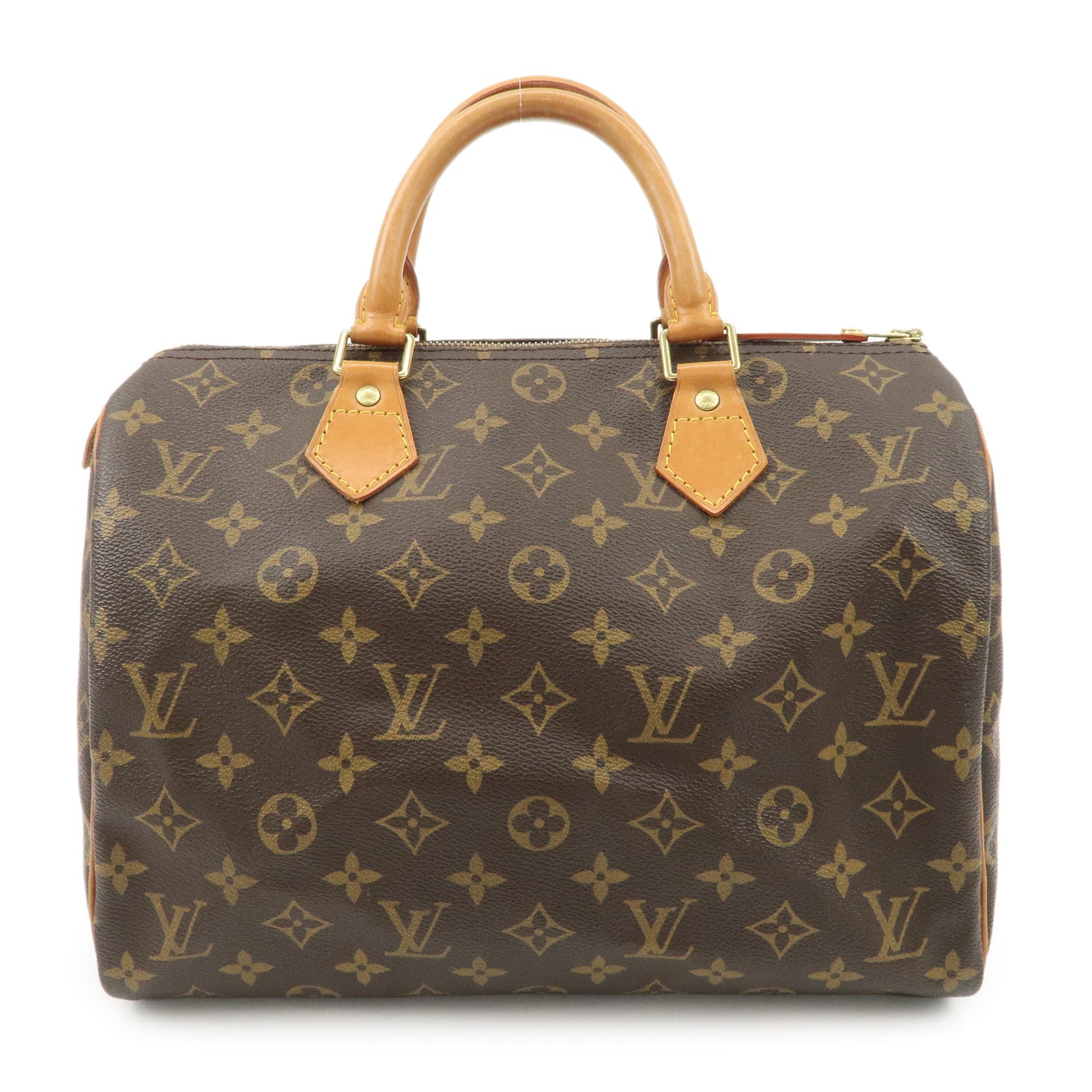 Louis Vuitton Monogram Speedy 30 Boston Bag Brown M41524