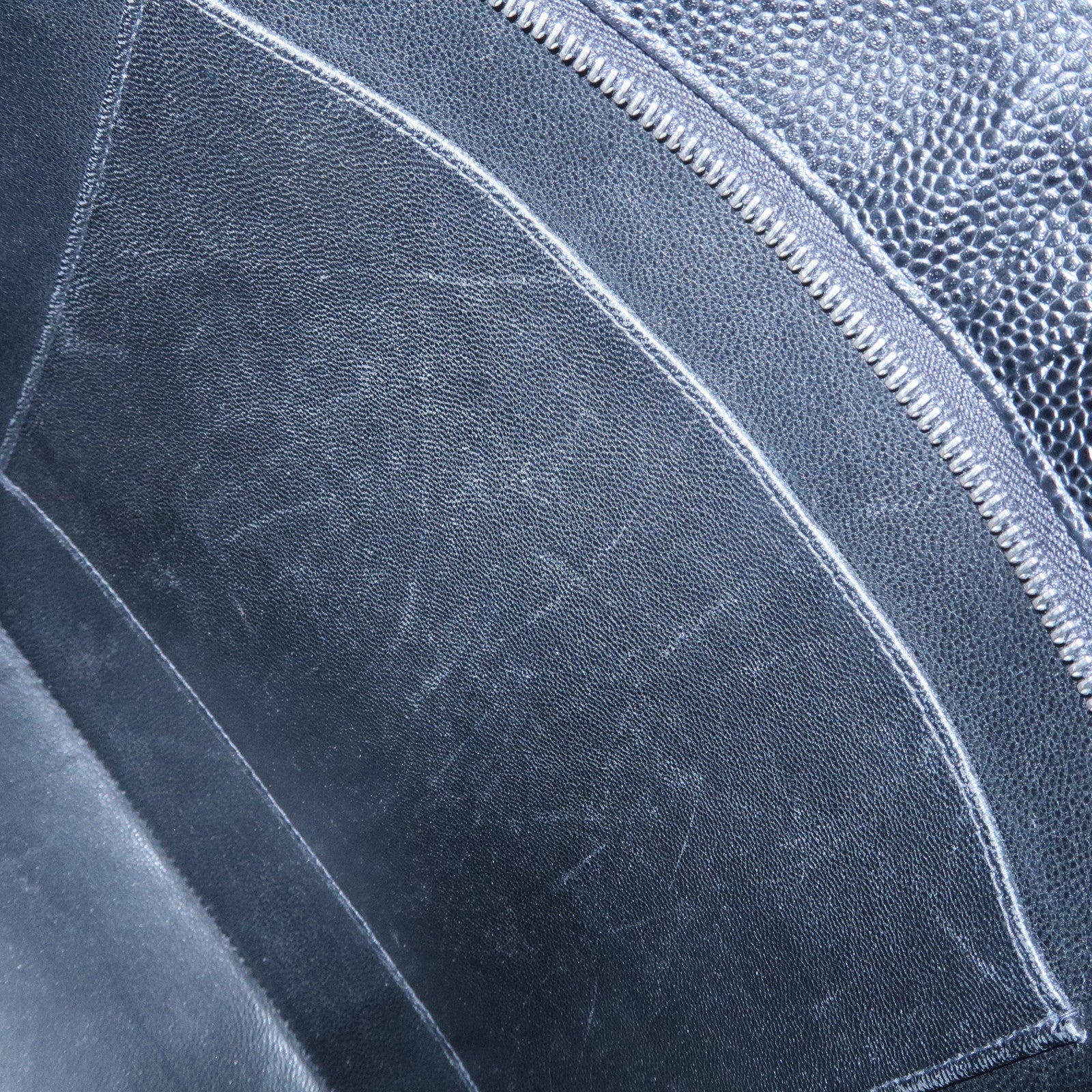 CHANEL Matelasse Caviarskin Medallion Tote Bag Hand Bag A01804