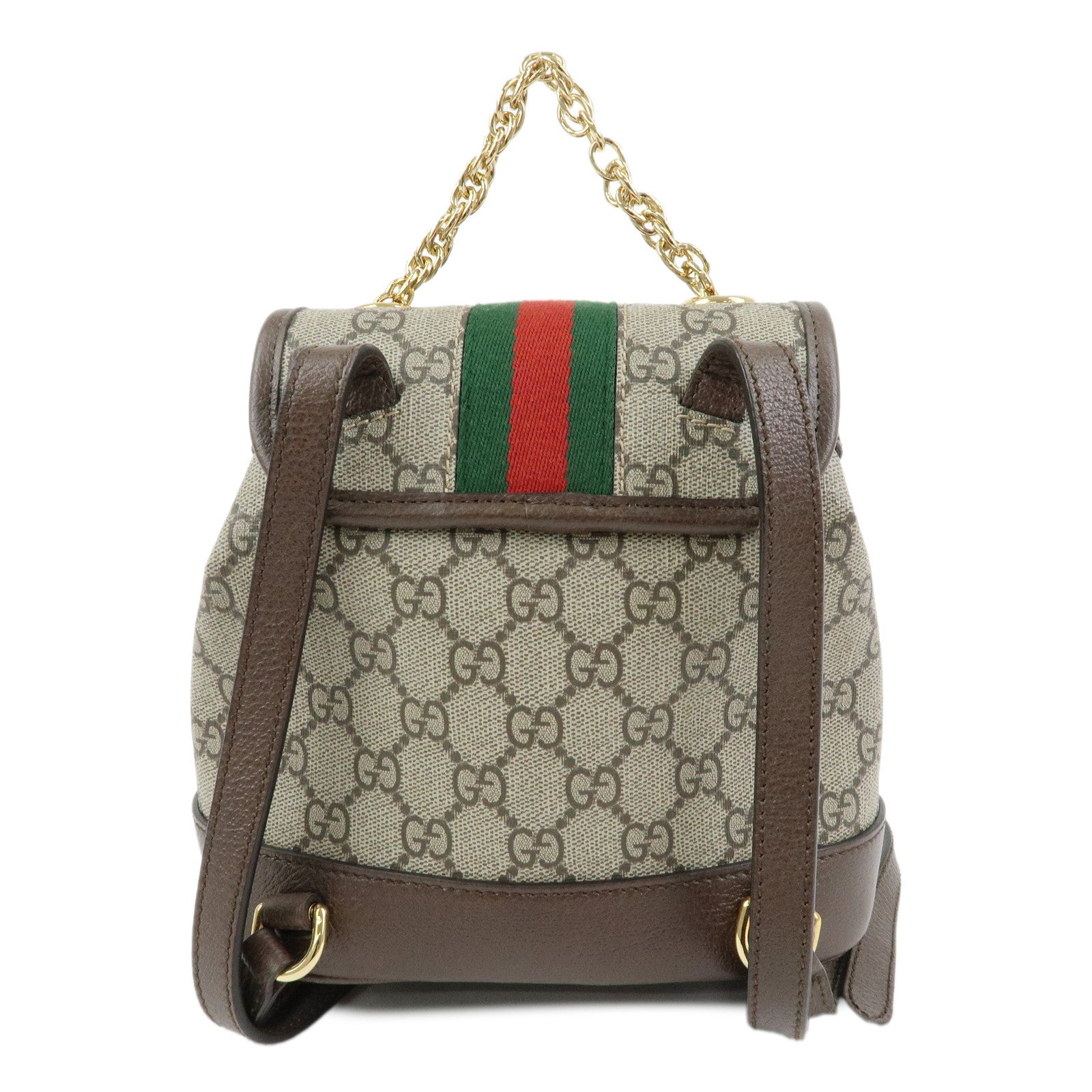 GUCCI Ophidia Sherry GG Supreme Leather Backpack Rucksack 795221
