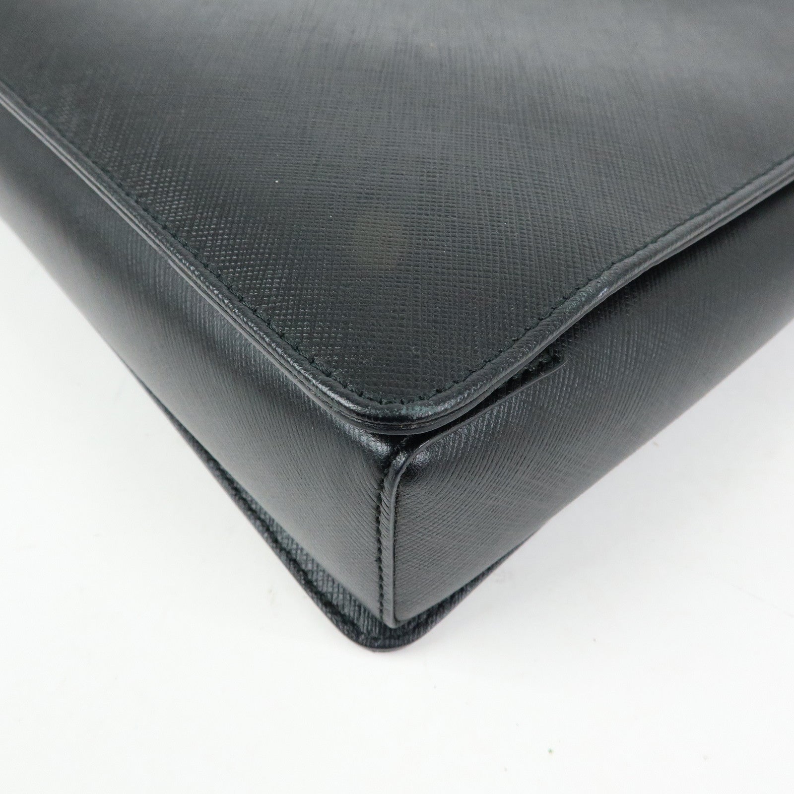 Ferragamo Vara Ribbon Leather 2Way Bag Hand Bag Black