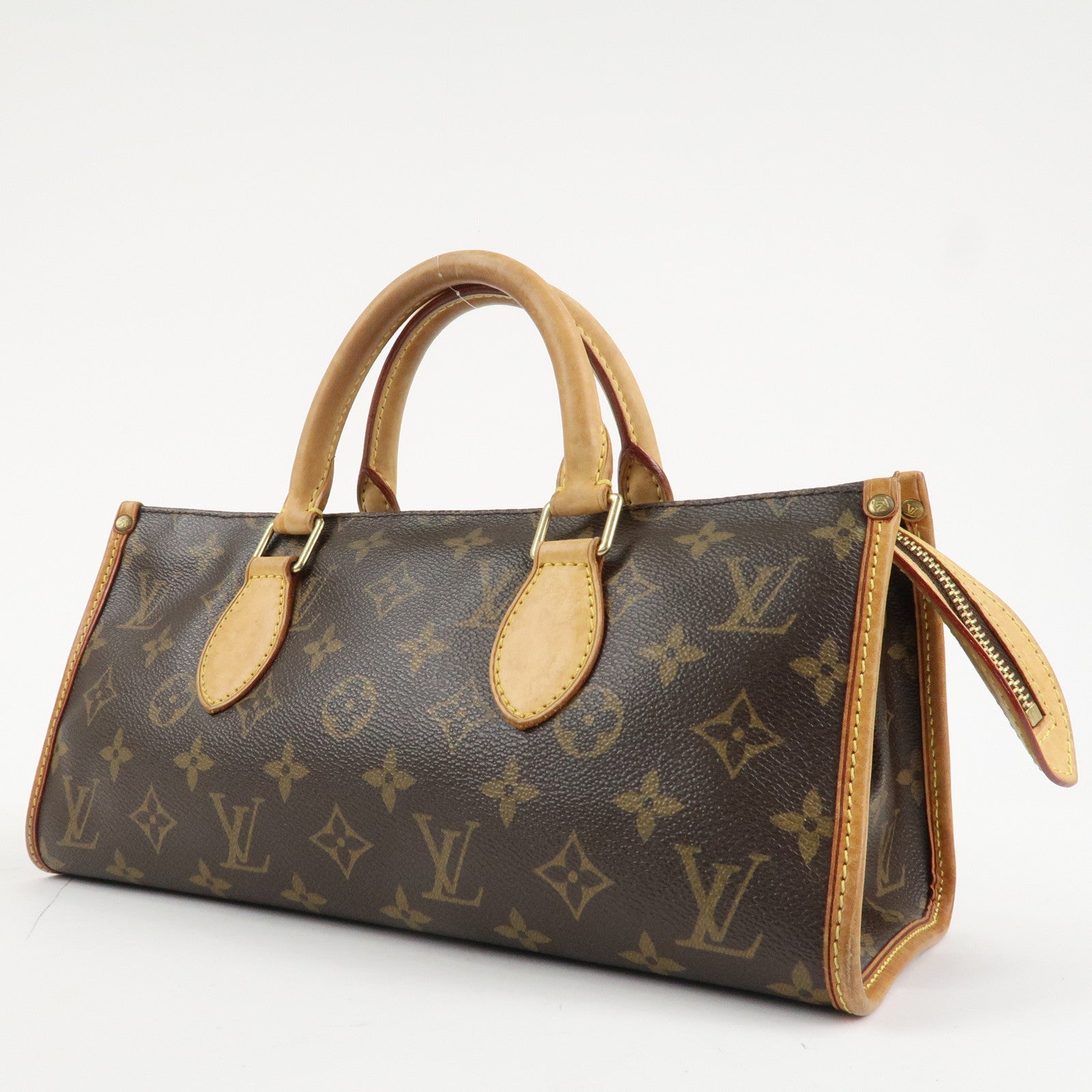 Louis Vuitton Monogram Popincourt Hand Bag Brown M40009 Used