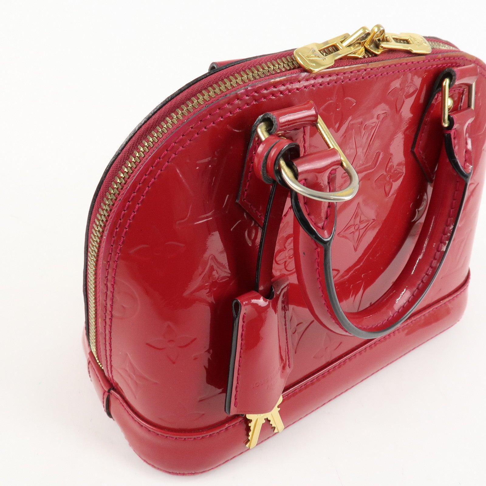 Louis Vuitton Monogram Vernis Alma BB 2Way Bag Rose Indien M91771 Used