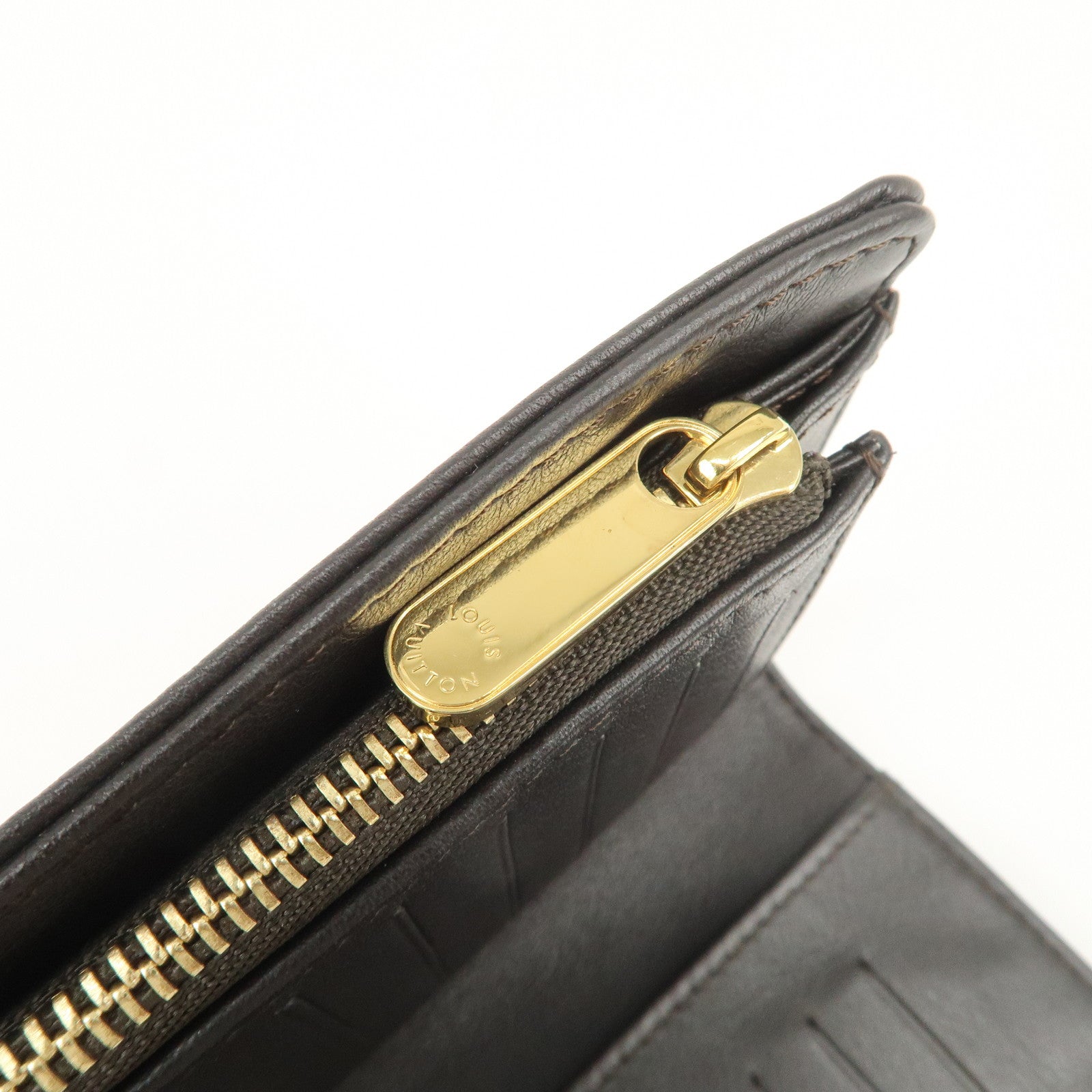 Louis Vuitton Monogram Mahina Leather Portefeuille Wallet M95968 Used