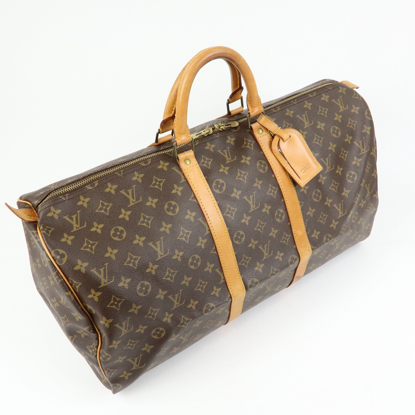 Louis Vuitton Monogram Keep All 55 Boston Bag Brown M41424