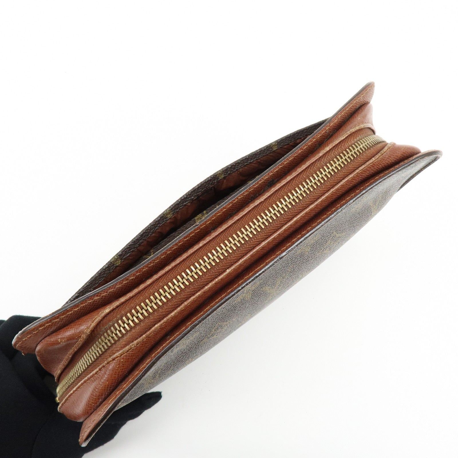 Louis Vuitton Monogram Orsay Clutch Bag Pouch Brown M51790