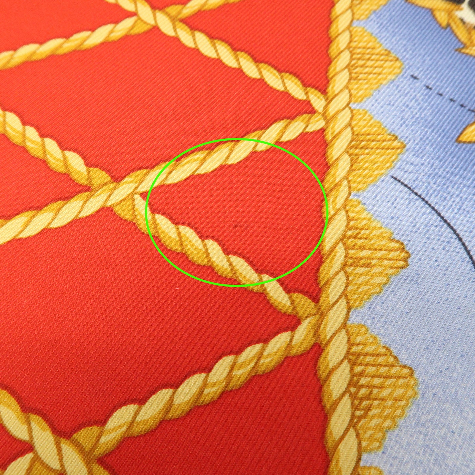 Christian Dior Silk 100% Scarf Blue Red