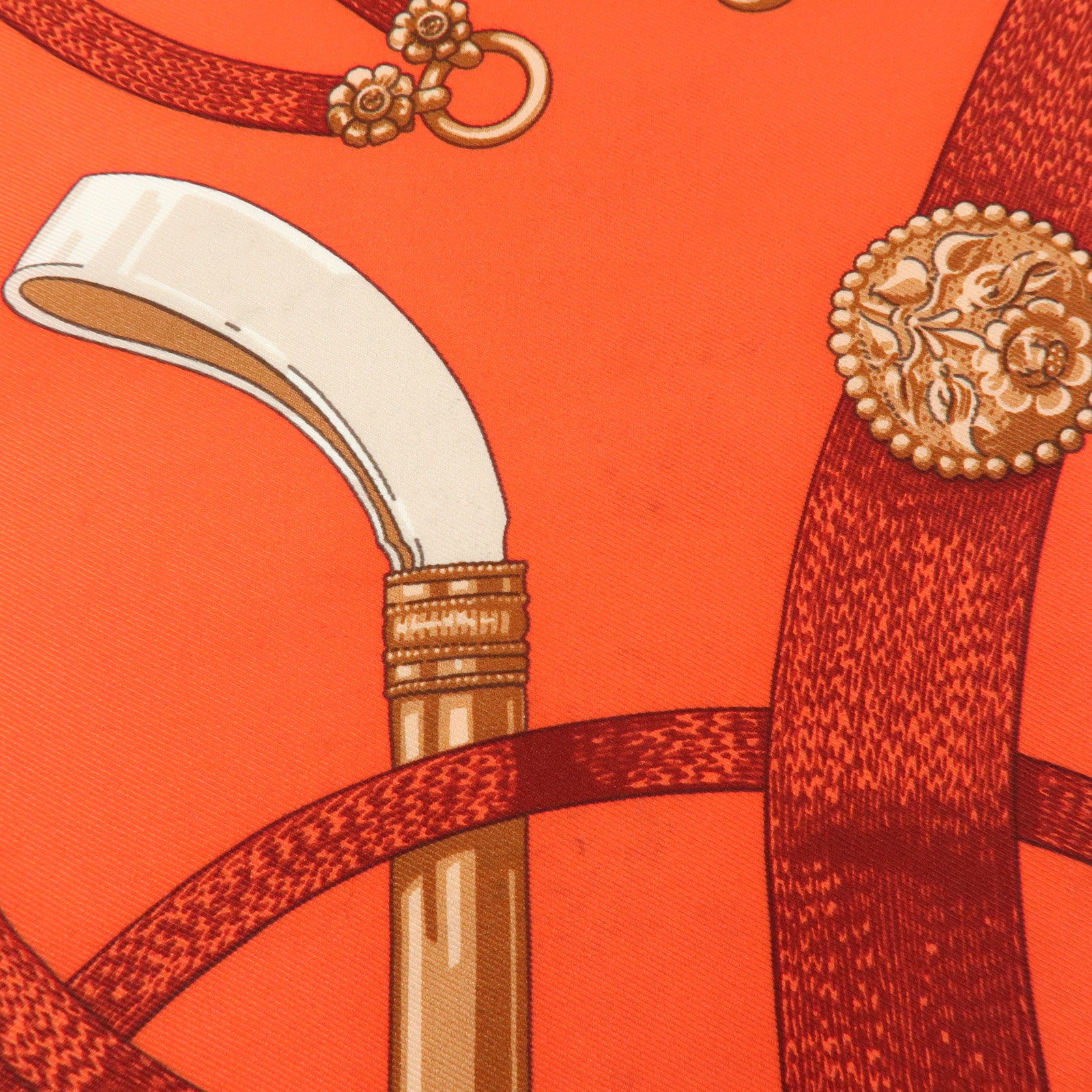 HERMES Carre 45 Carre 70 Set of 2 Silk Scarf CHANTILLY GAUCHO PAR