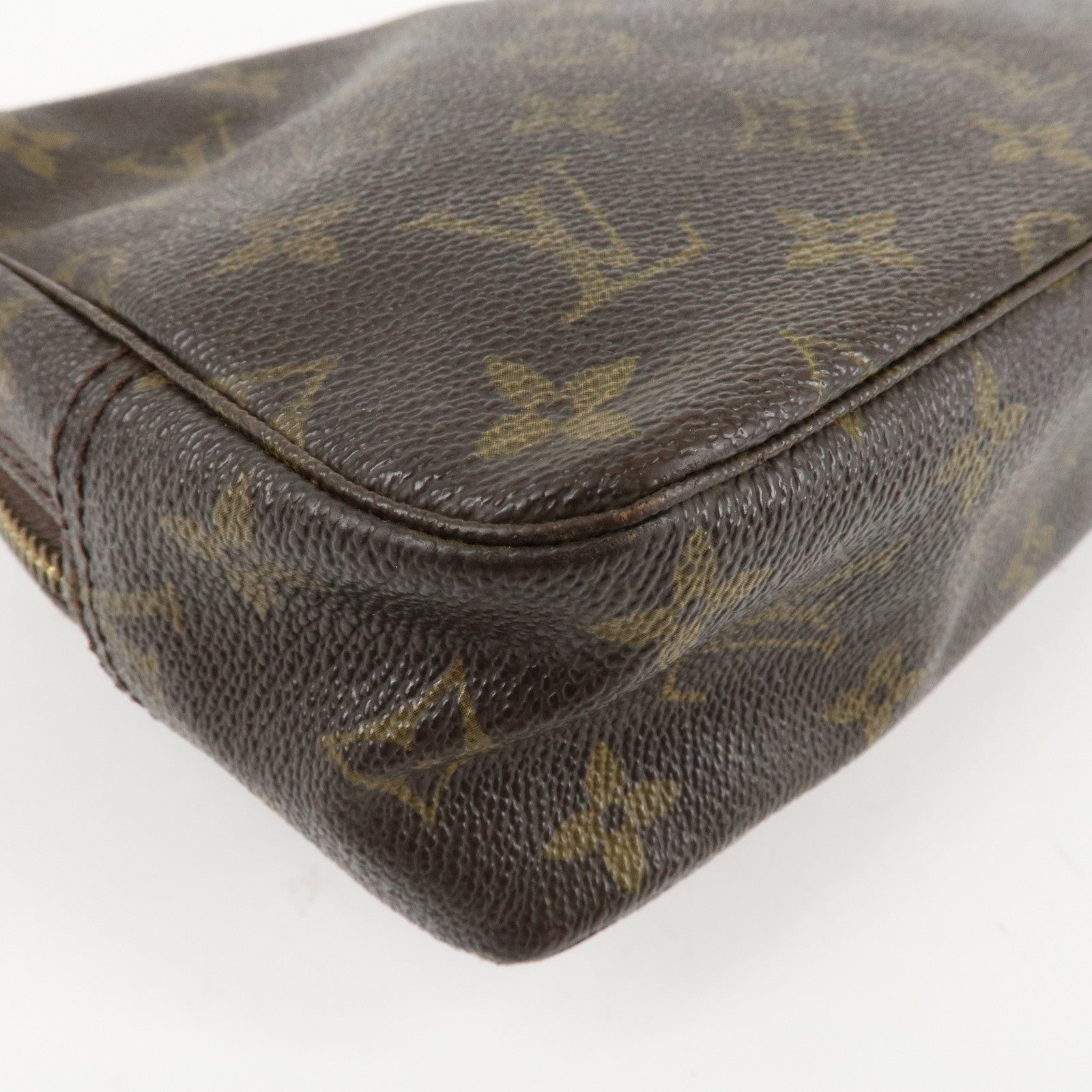 Louis Vuitton Monogram Trousse Toilette 23 Pouch Brown M47524 Used
