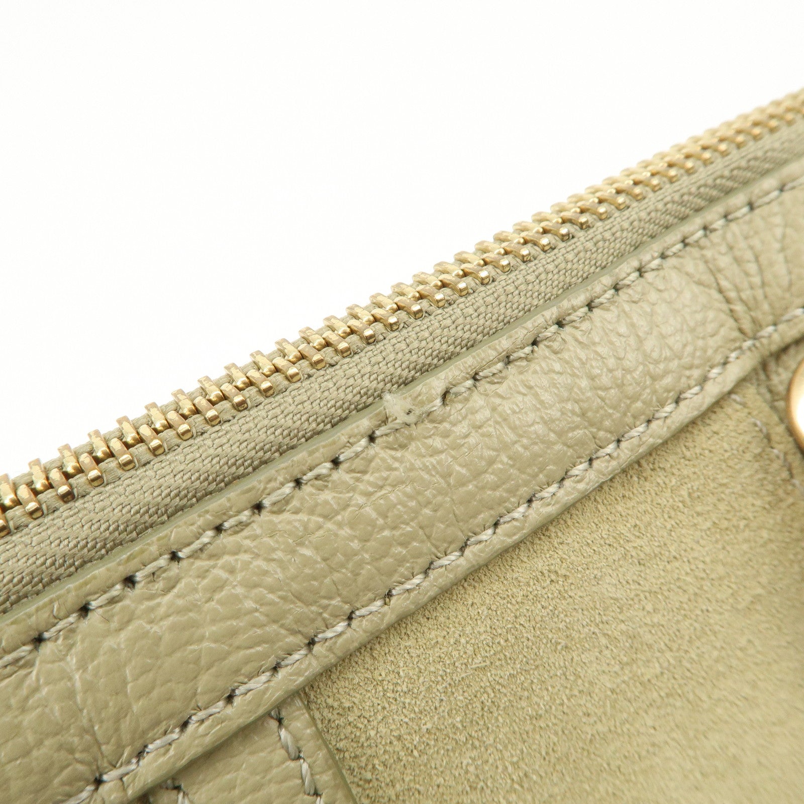Chole See by Chlo・・スゥ Hana Leather Suede 2Way Bag Shoulder Bag Beige