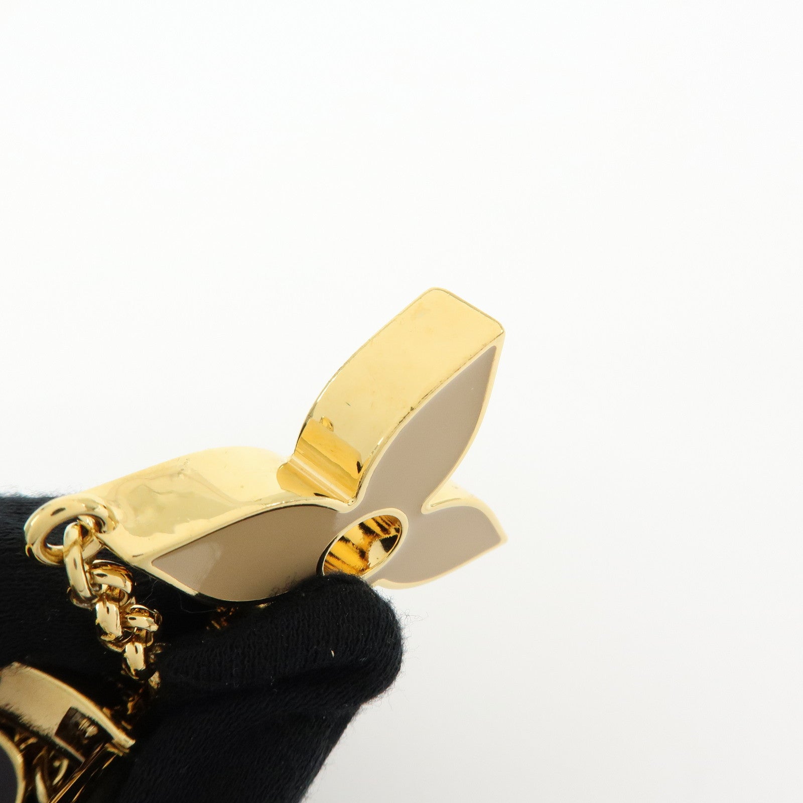Louis Vuitton Fleur de Monogram Metal Bag Charm Key Charm M01652