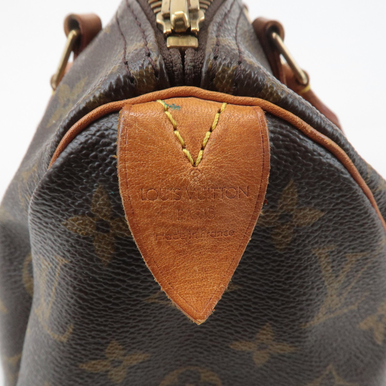 Louis Vuitton Monogram Speedy 25 Hand Bag Boston Bag Brown M41528 Used