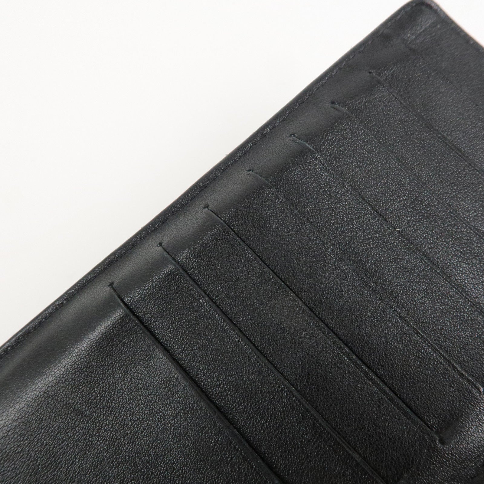 CHANEL COCO Mark Matelasse Patent Leather Long Wallet Black A48691