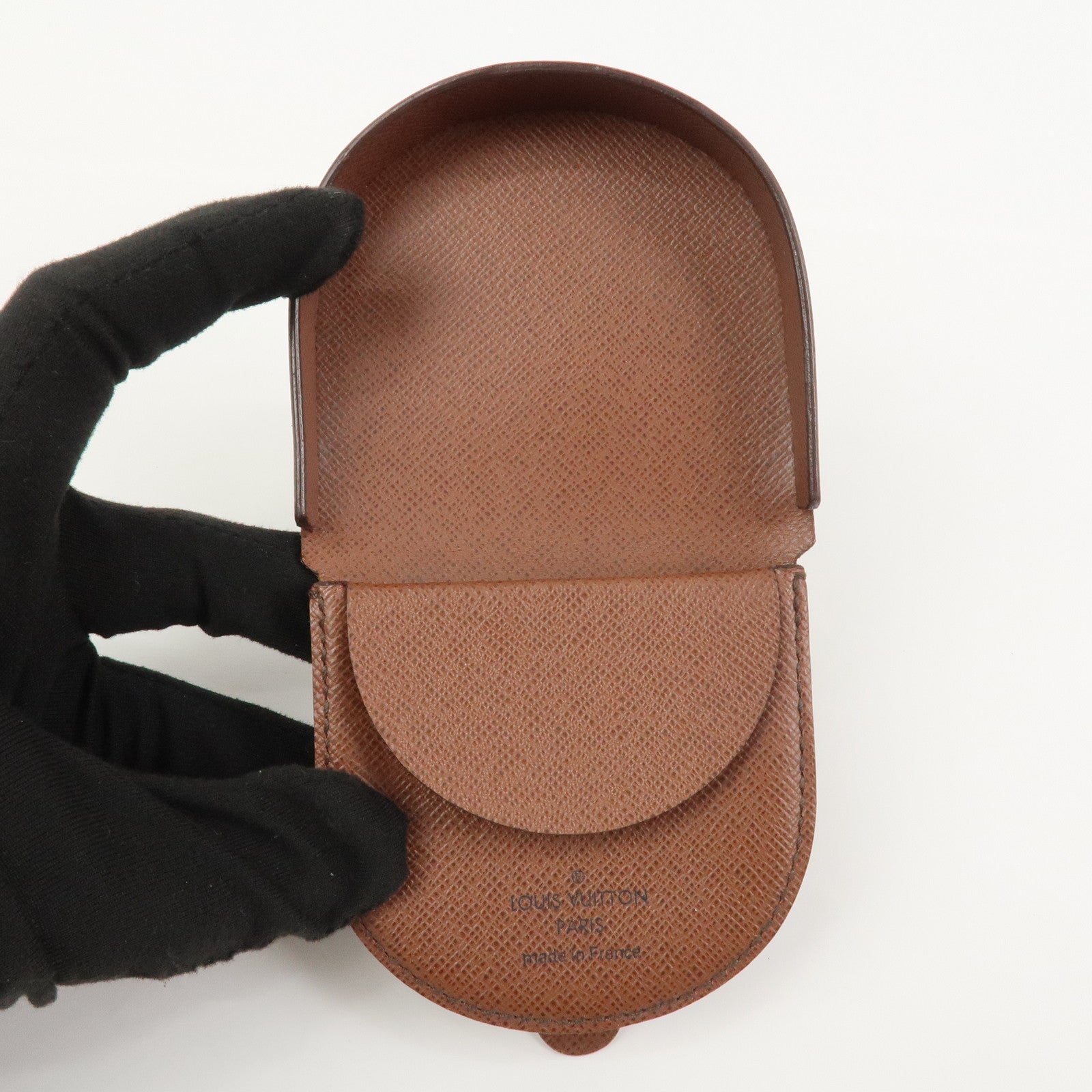Louis Vuitton Monogram Portemonnaie Cuvette Coin Case Brown M61960