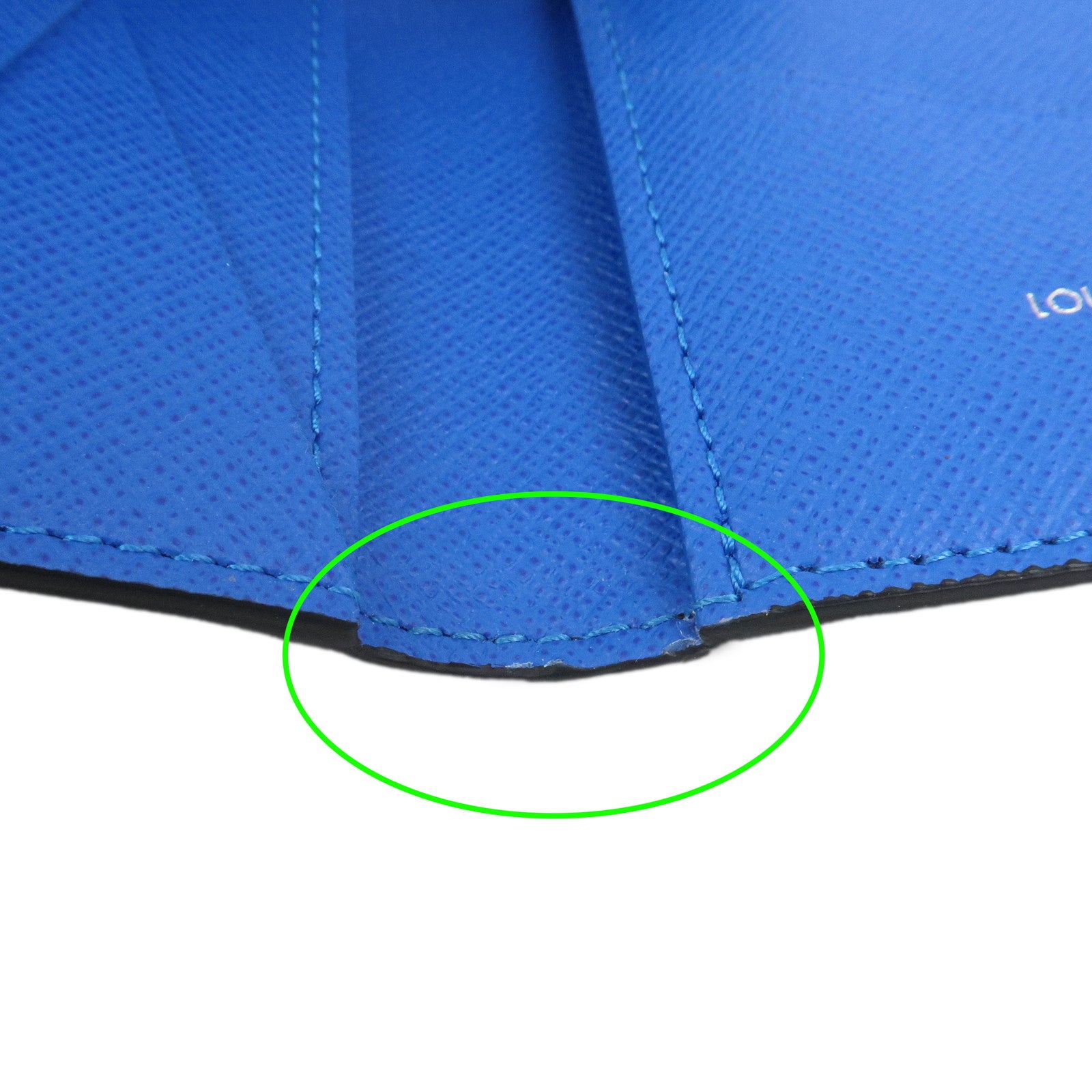 Louis Vuitton Taiga Organizer de Posh Card Case Noir Blue M63329