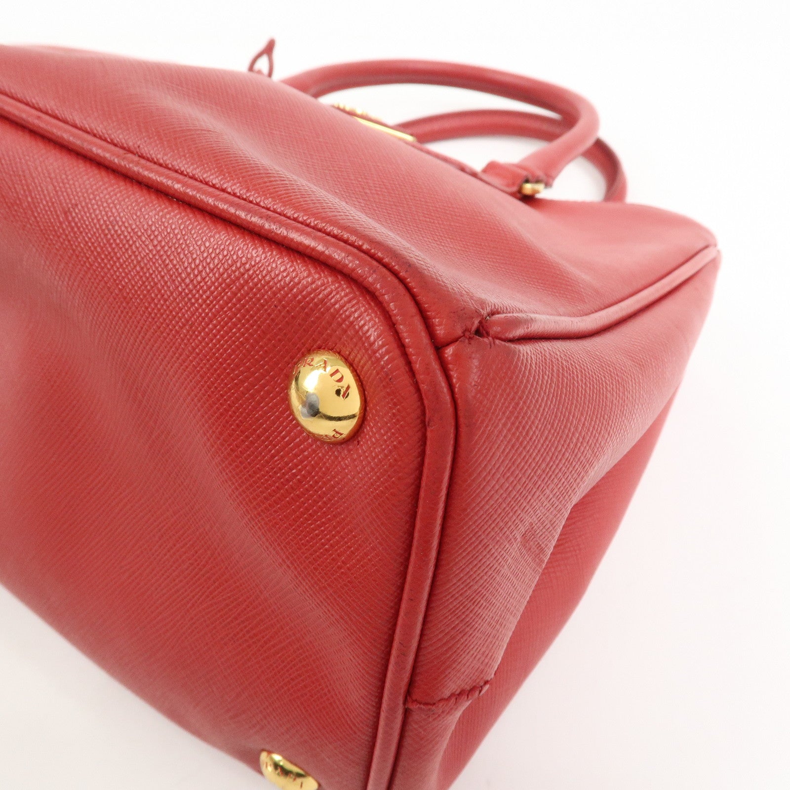 PRADA Saffiano Leather Galleria 2Way Shoulder Bag Hand Bag 1BA863