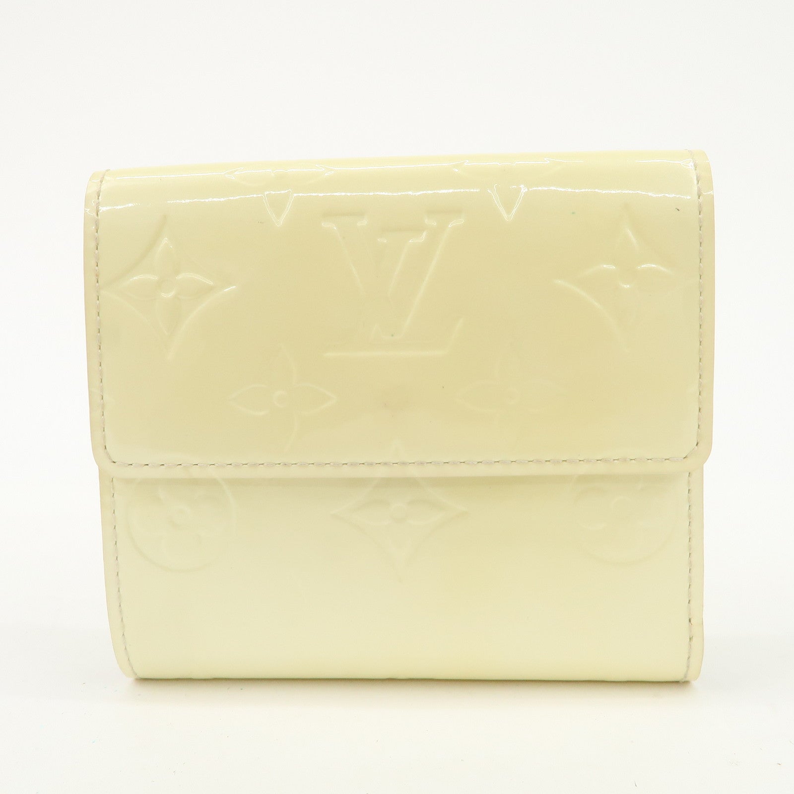 Louis Vuitton Monogram Vernis Porte Monnaie Couer Perle Compact Wallet M91351 Used