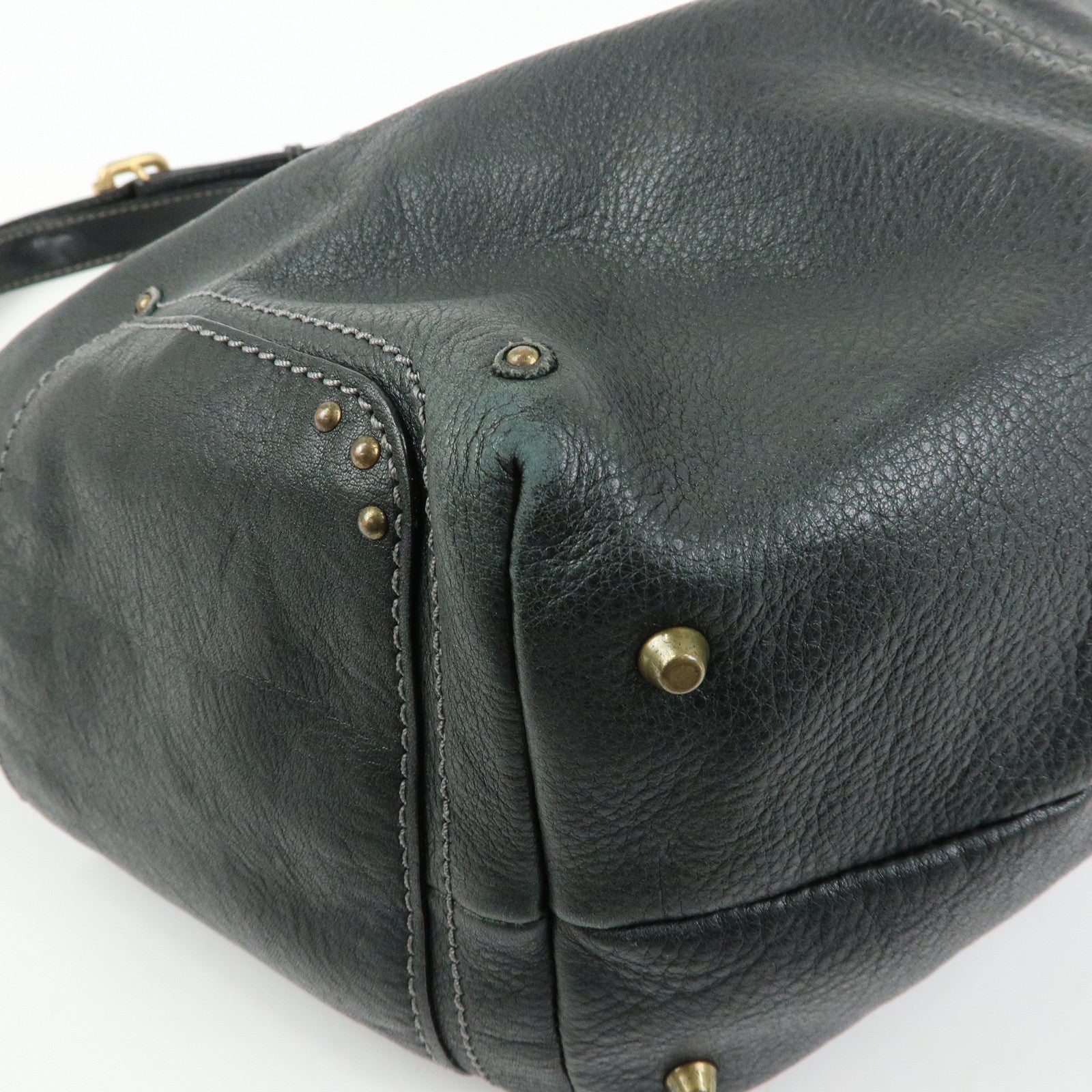Chloe Paddington Leather Shoulder Bag Hand Bag Black