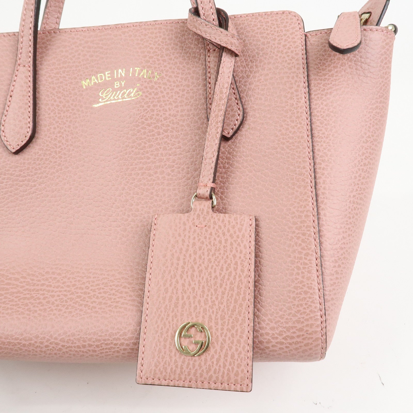 GUCCI Swing Mini 2Way Bag Hand Bag Shoulder Bag Pink 368827