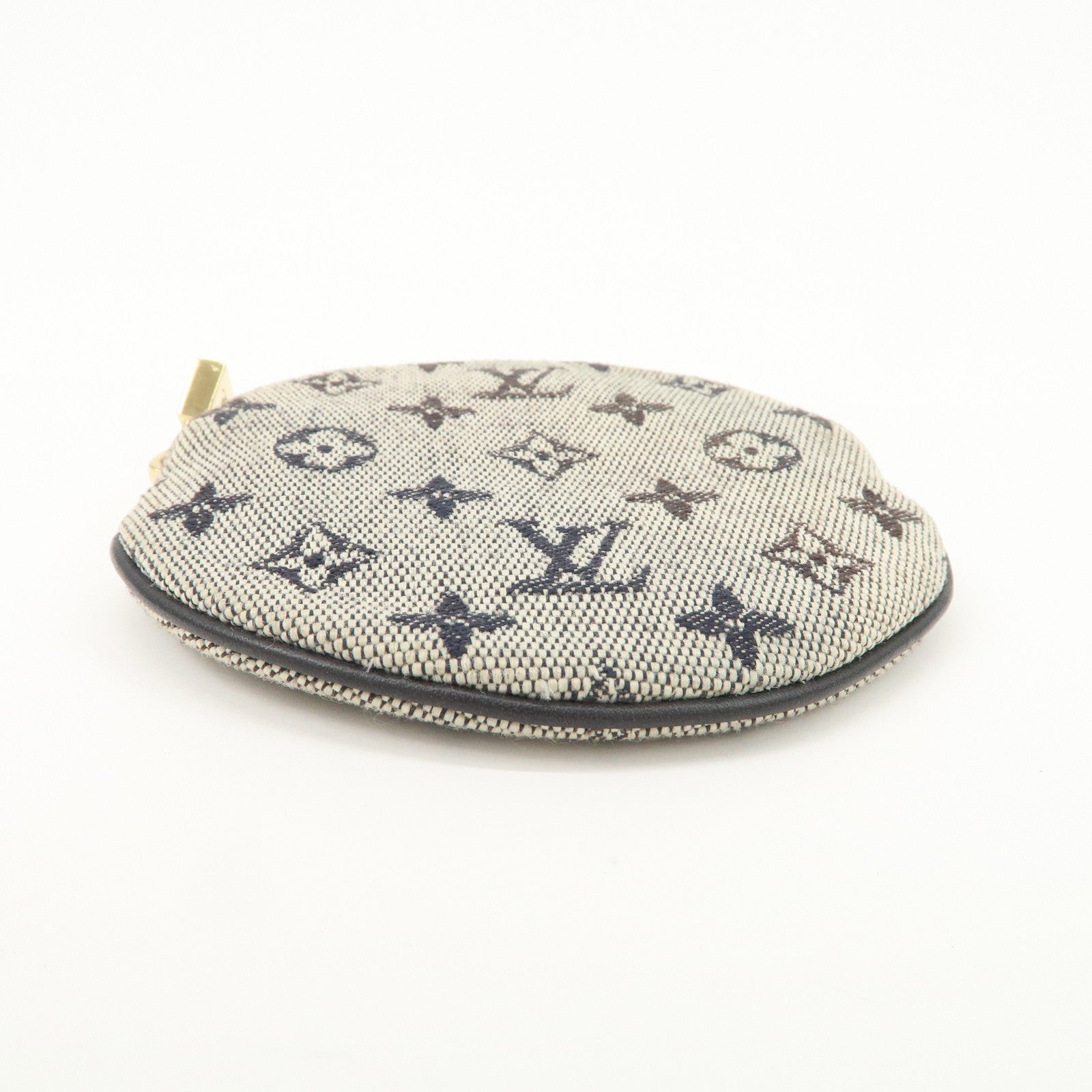Louis Vuitton Monogram Mini Porte Monnaie Coin Case Blue M92640