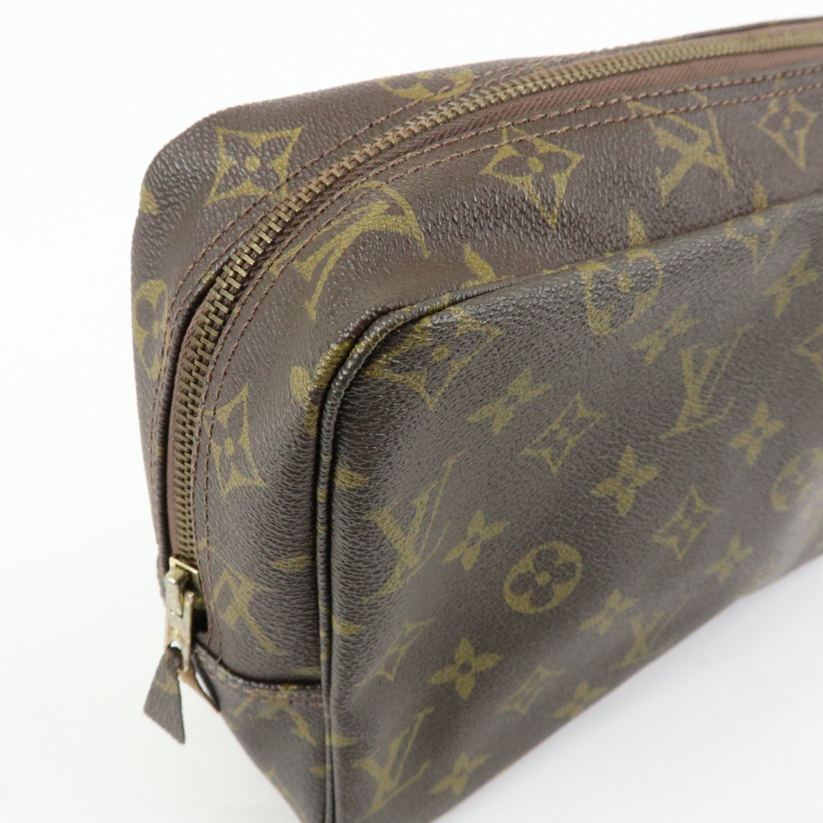 Louis Vuitton Monogram Trousse Toilette 27 Pouch Brown M47522