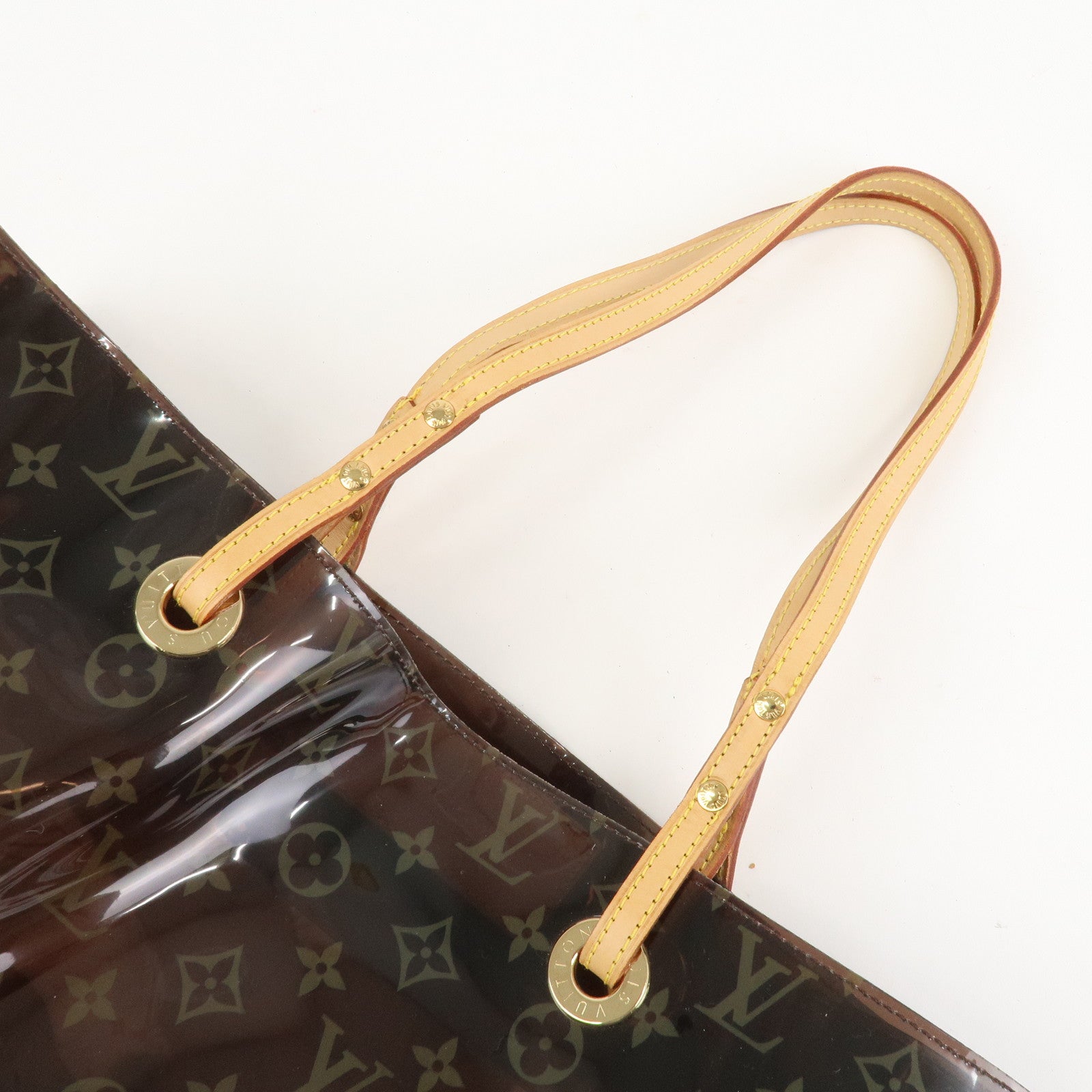 Louis Vuitton Monogram Cabas Cruise Vinyl Tote Bag Brown M50500