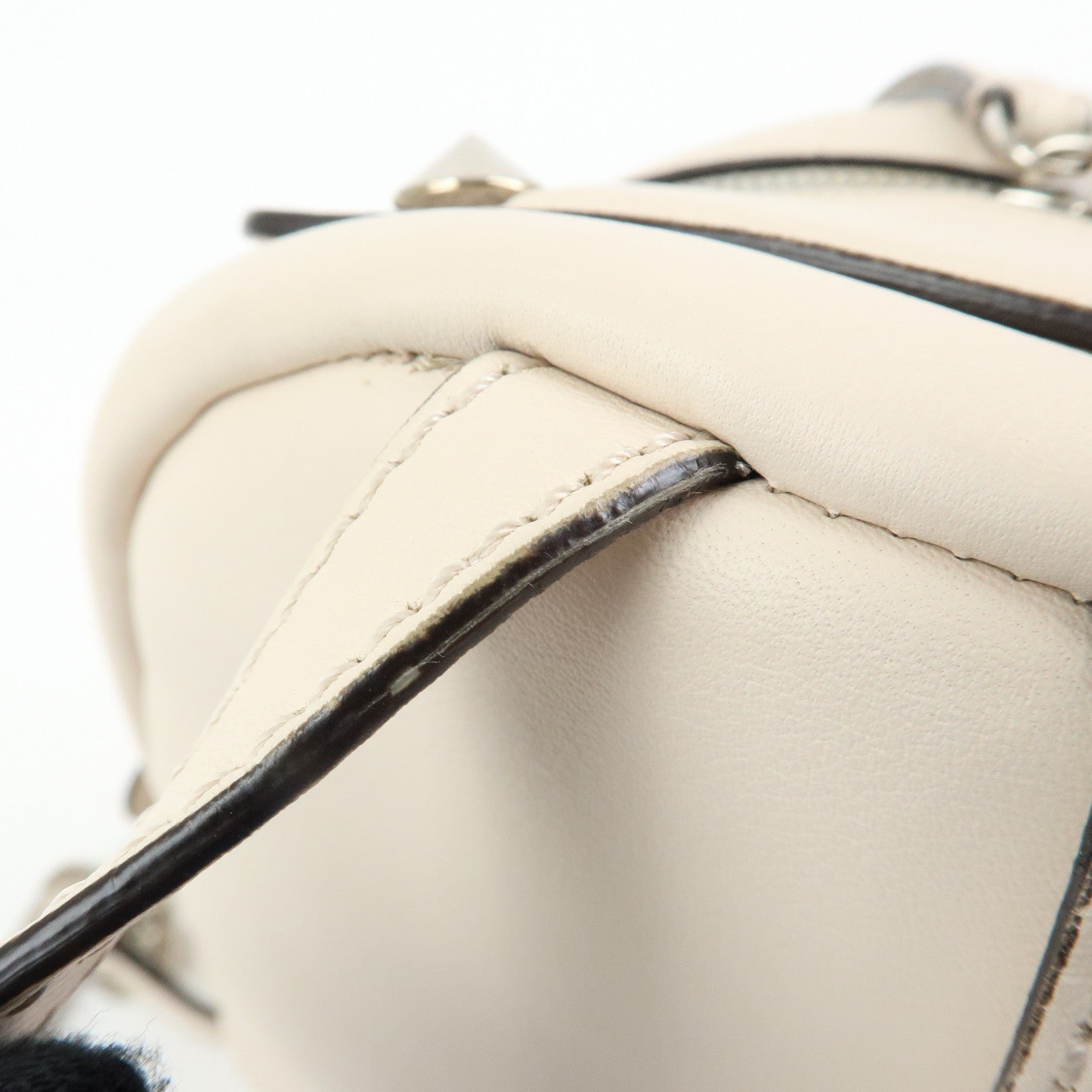 FENDI By The Way Calf Leather Flower Motif Backpack Studs 8BZ038