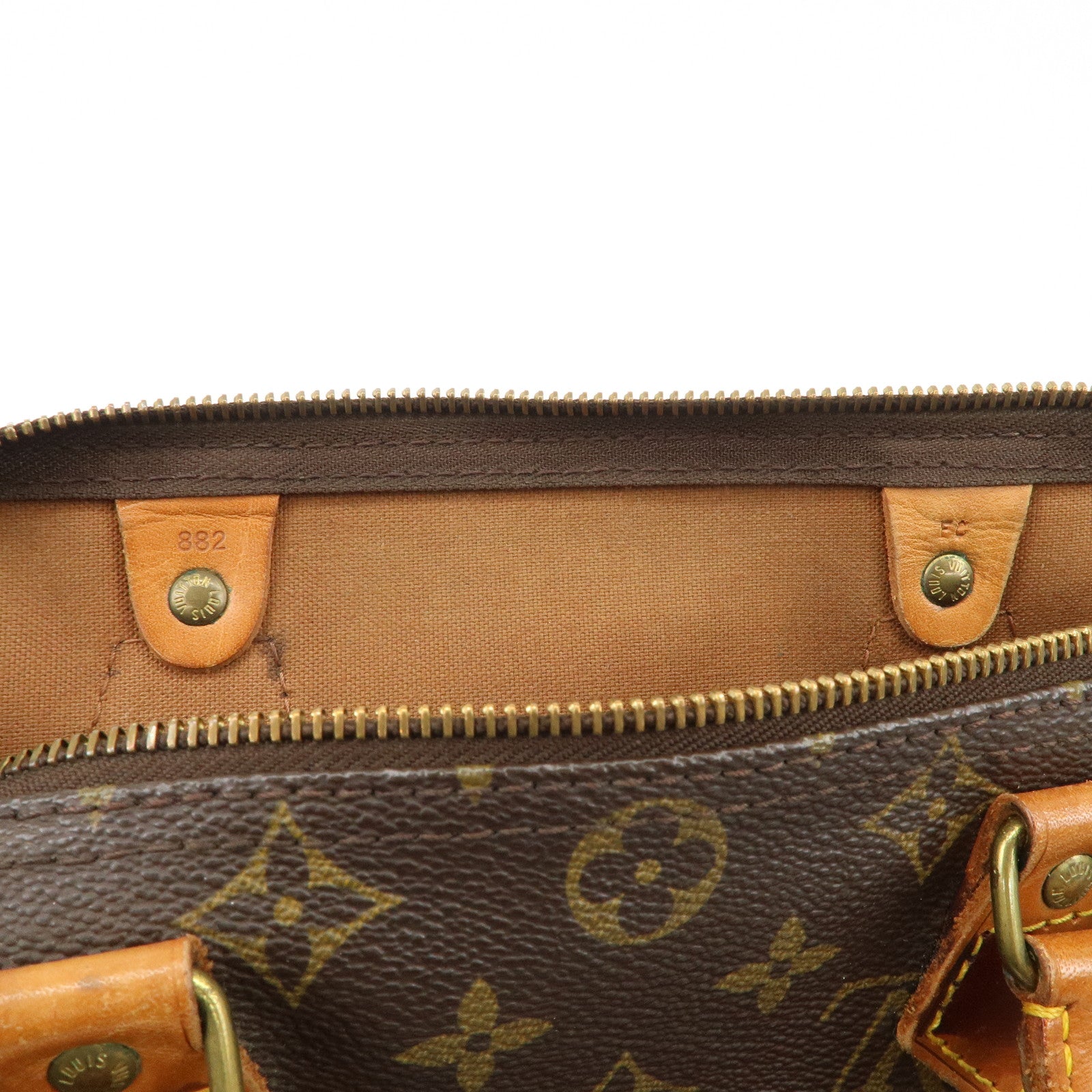 Louis Vuitton Monogram Speedy 30 Hand Bag Boston Bag Brown M41526 Used