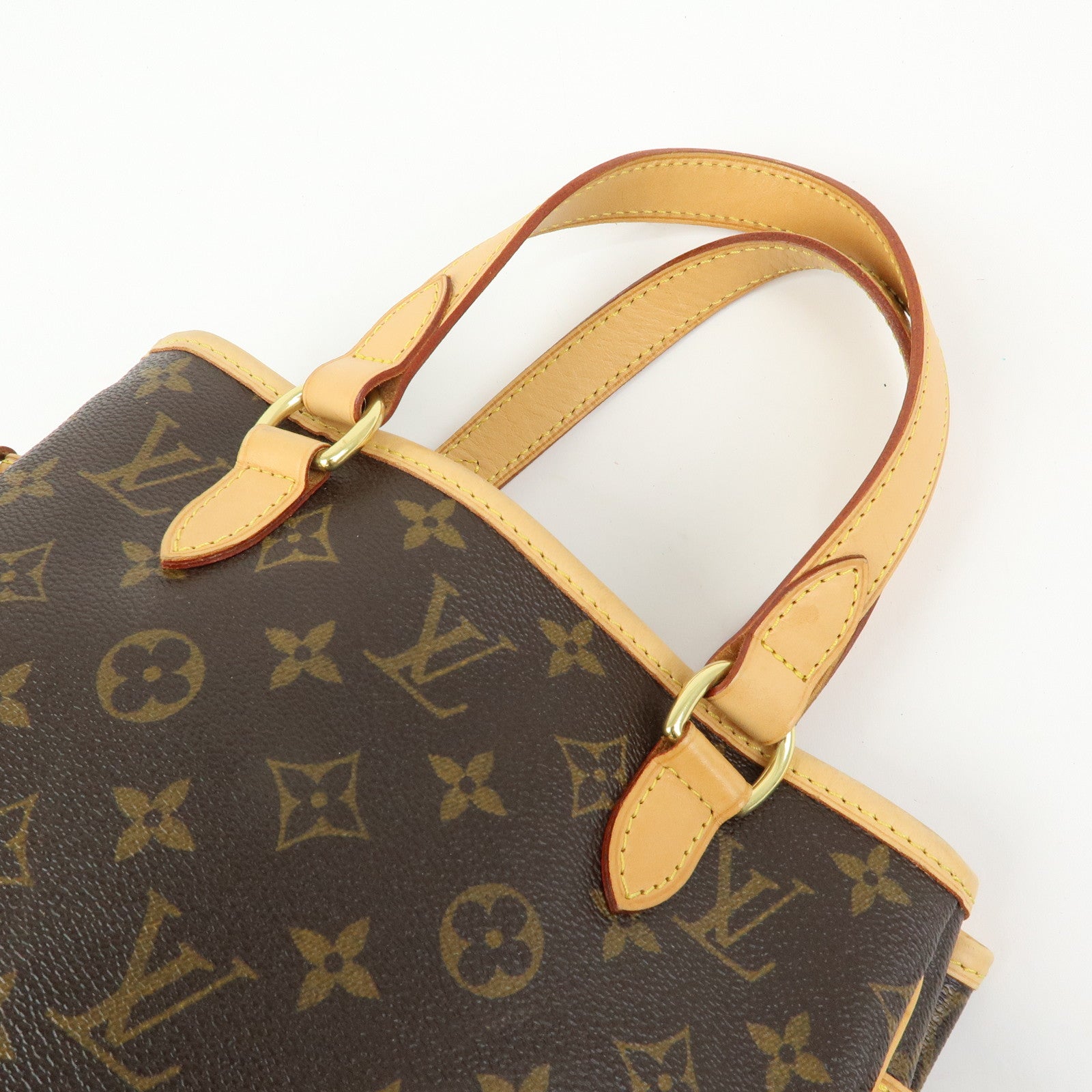 Louis Vuitton Monogram Batignolles Canvas Tote Bag Hand Bag M51156