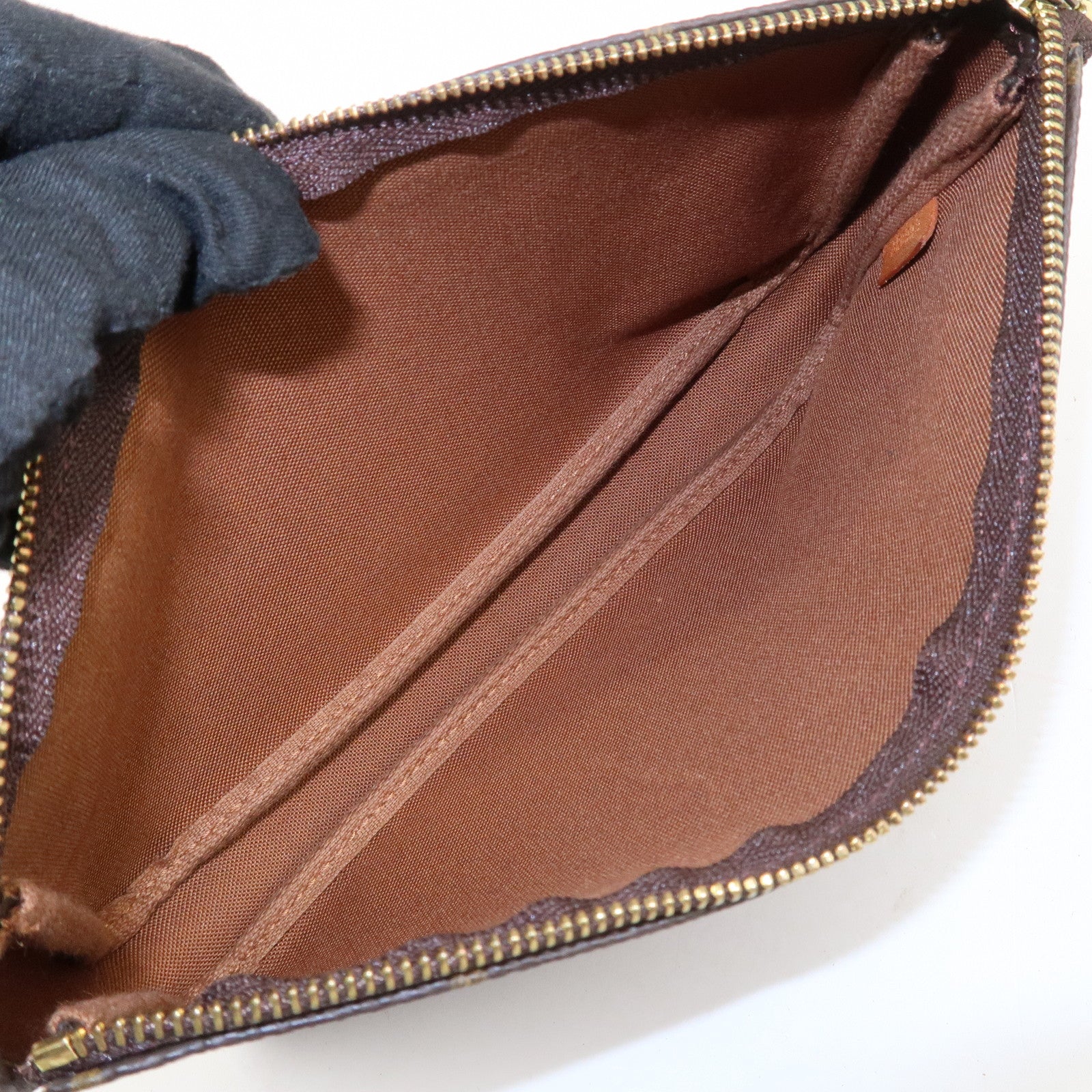 Louis Vuitton Monogram Pochette Accessoires Pouch Brown M51980 Used