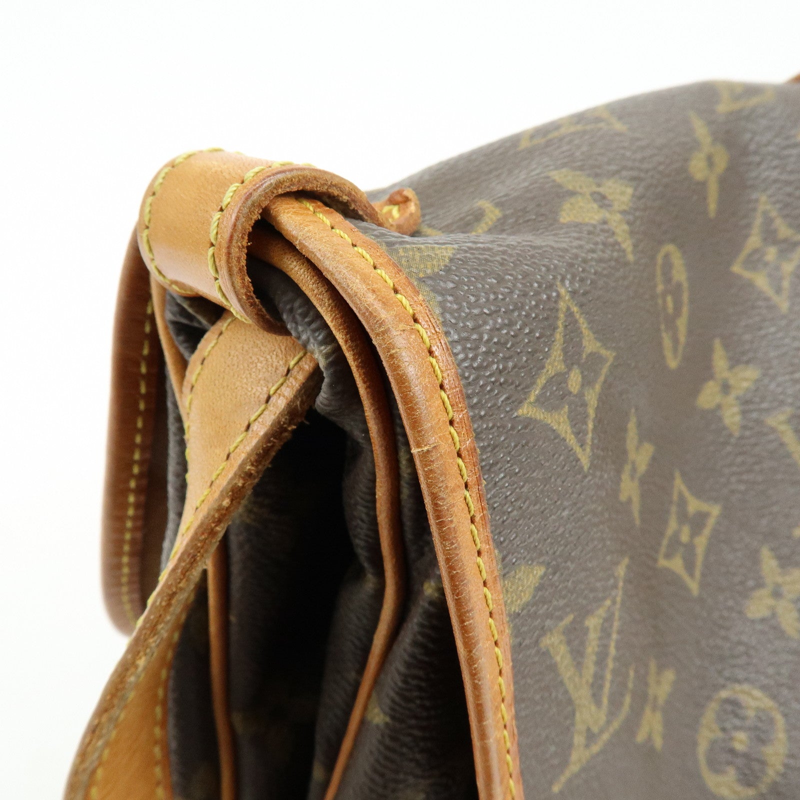 Louis Vuitton Monogram Saumur 30 Canvas Shoulder Bag Brown M42256