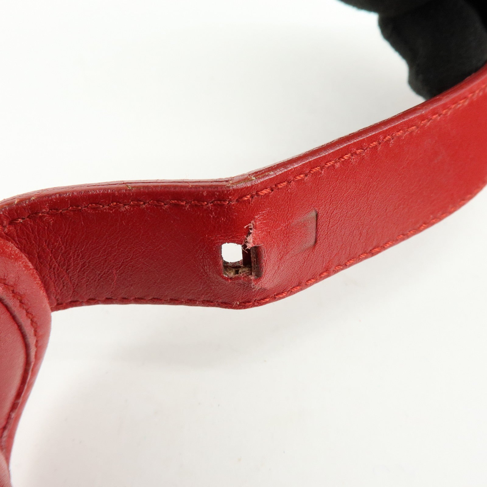 GUCCI GG Canvas Leather Shoulder Bag Beige Red 001・4206・001998