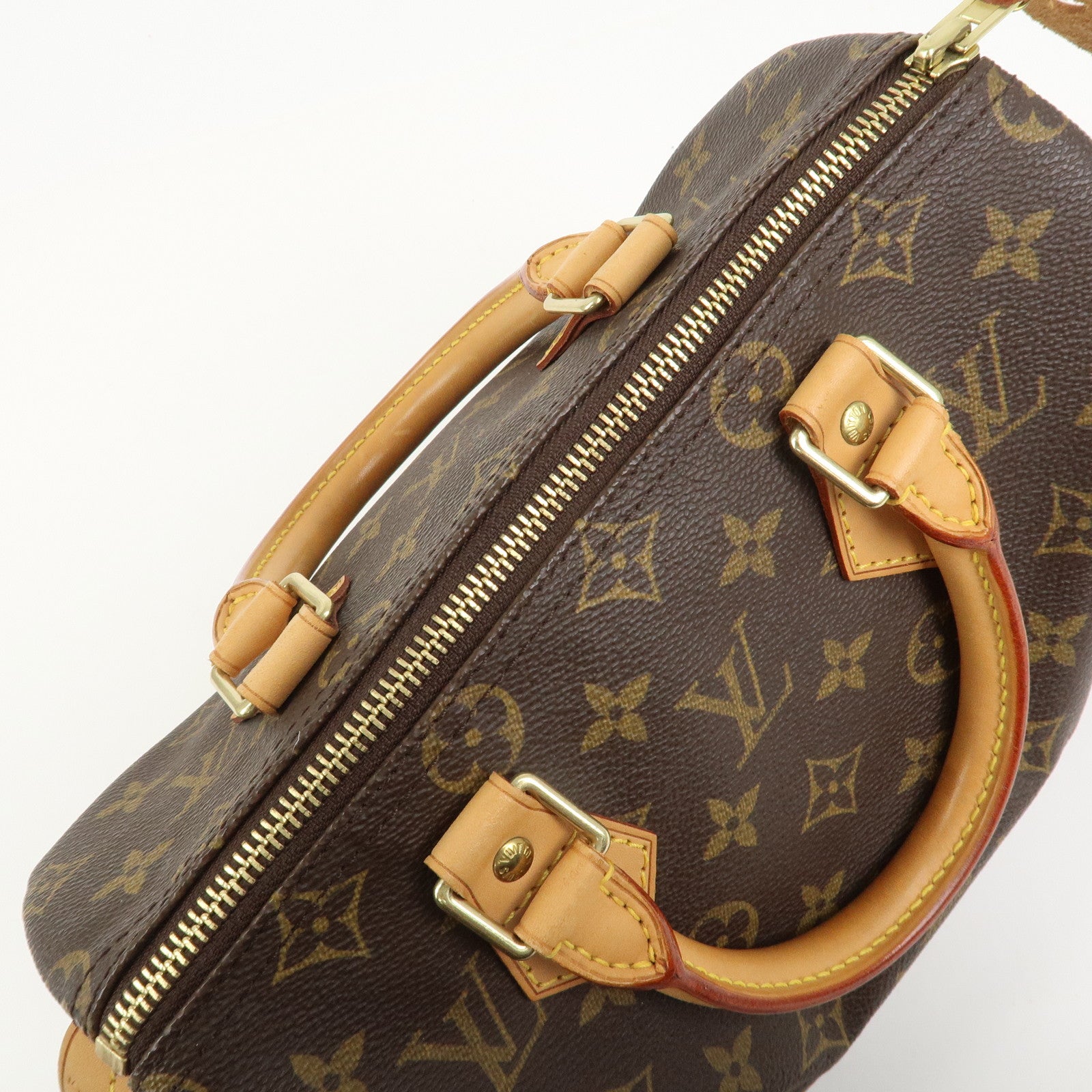Louis Vuitton Monogram Speedy 25 Boston Bag Hand Bag Brown M41528
